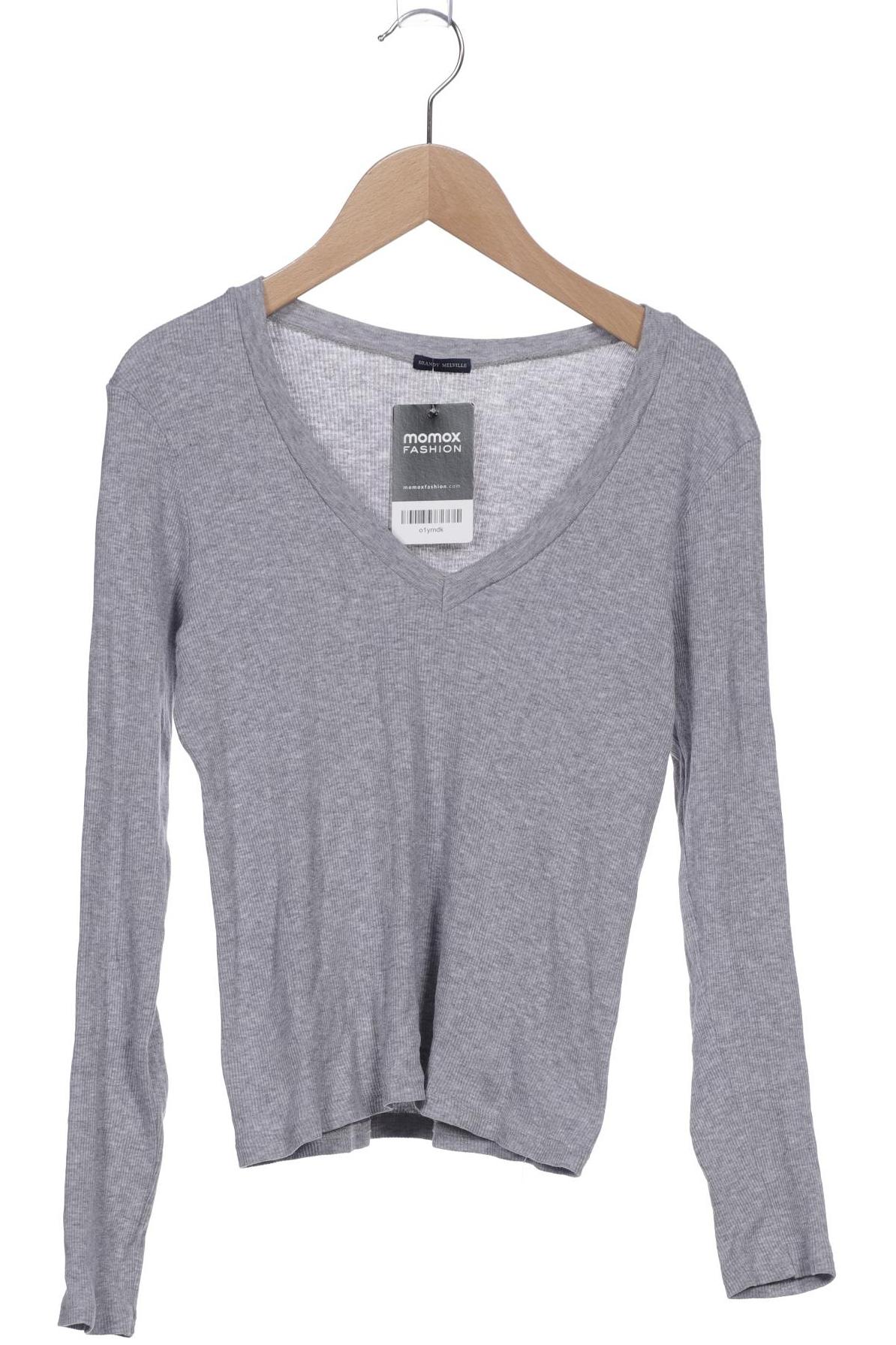 

Brandy Melville Damen Langarmshirt, grau, Gr. 32