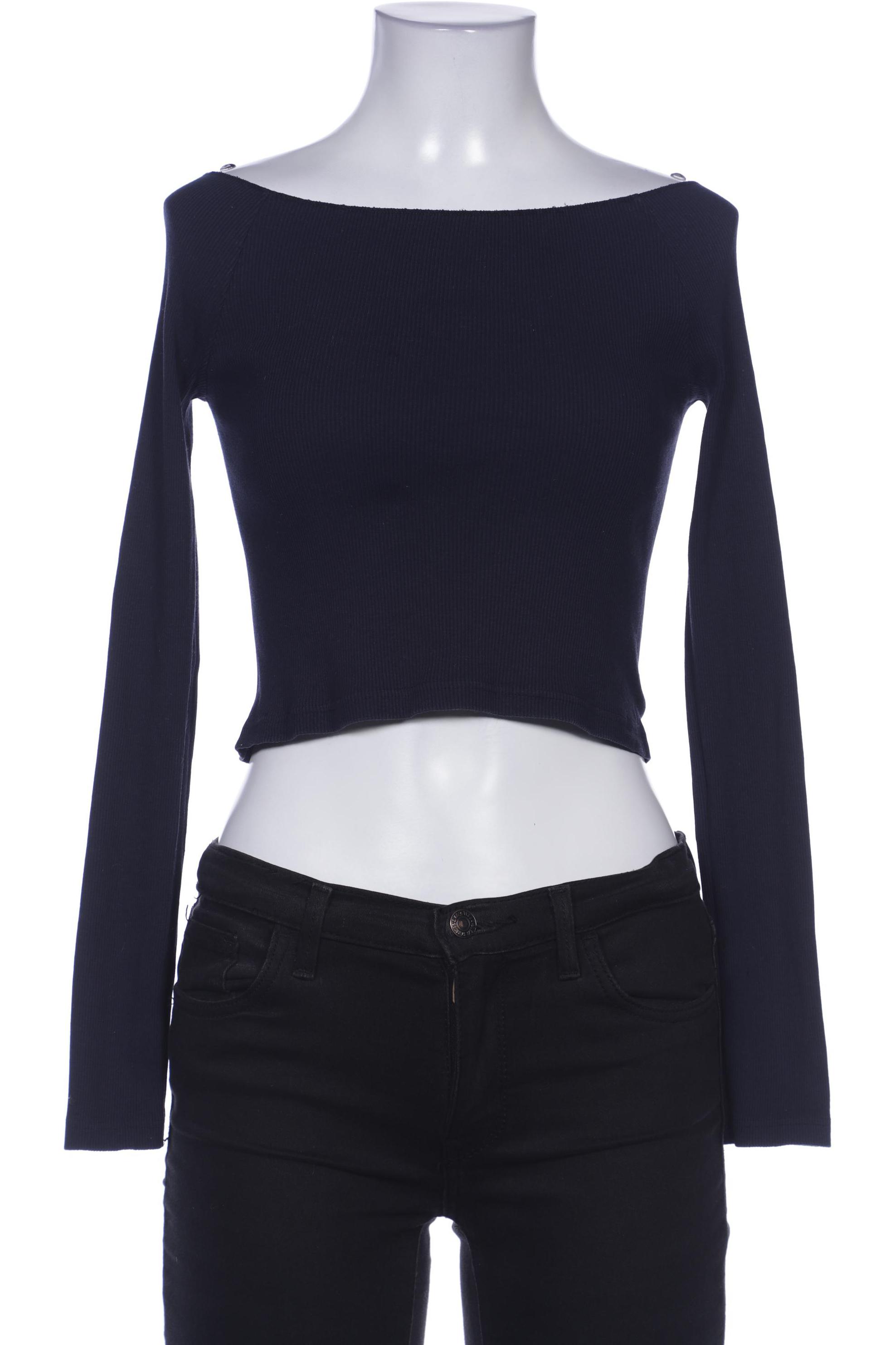 

Brandy Melville Damen Langarmshirt, marineblau, Gr. 32