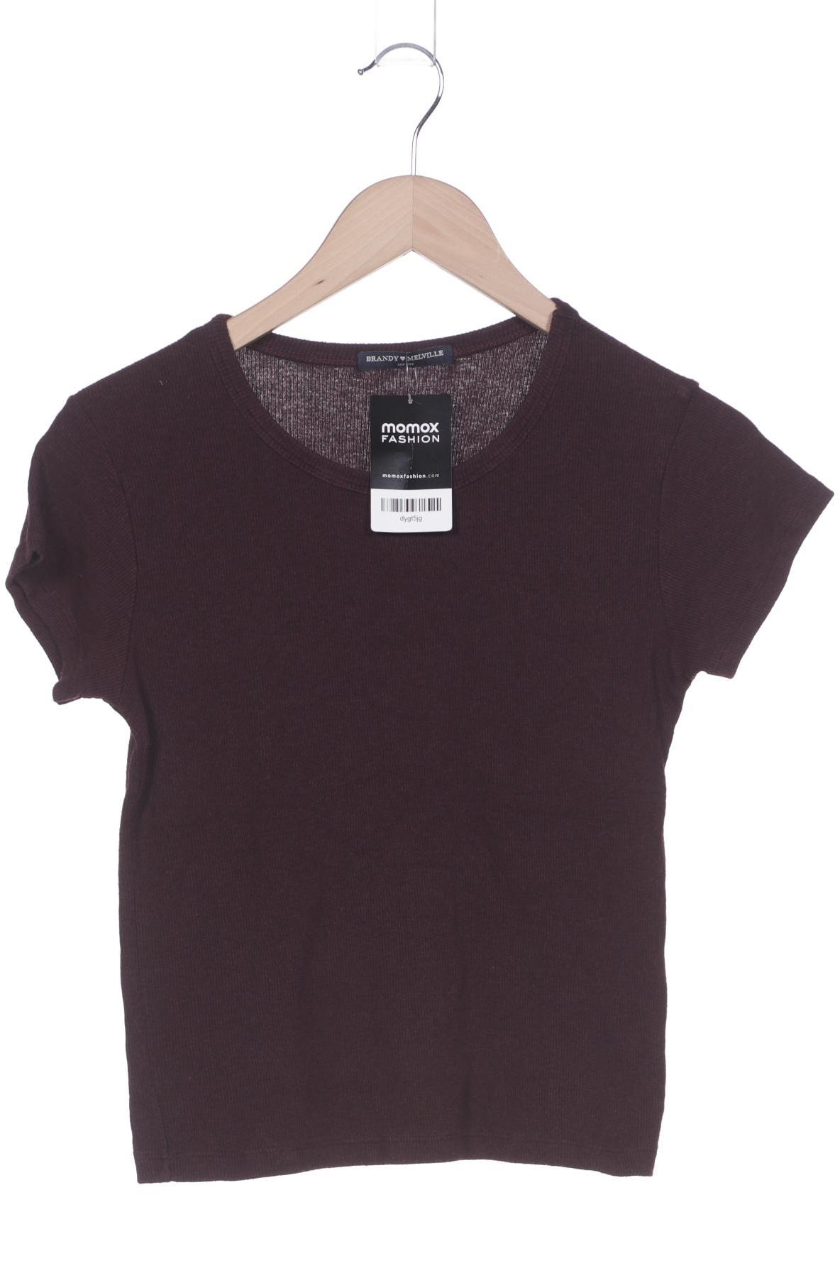 

Brandy Melville Damen T-Shirt, bordeaux, Gr. uni