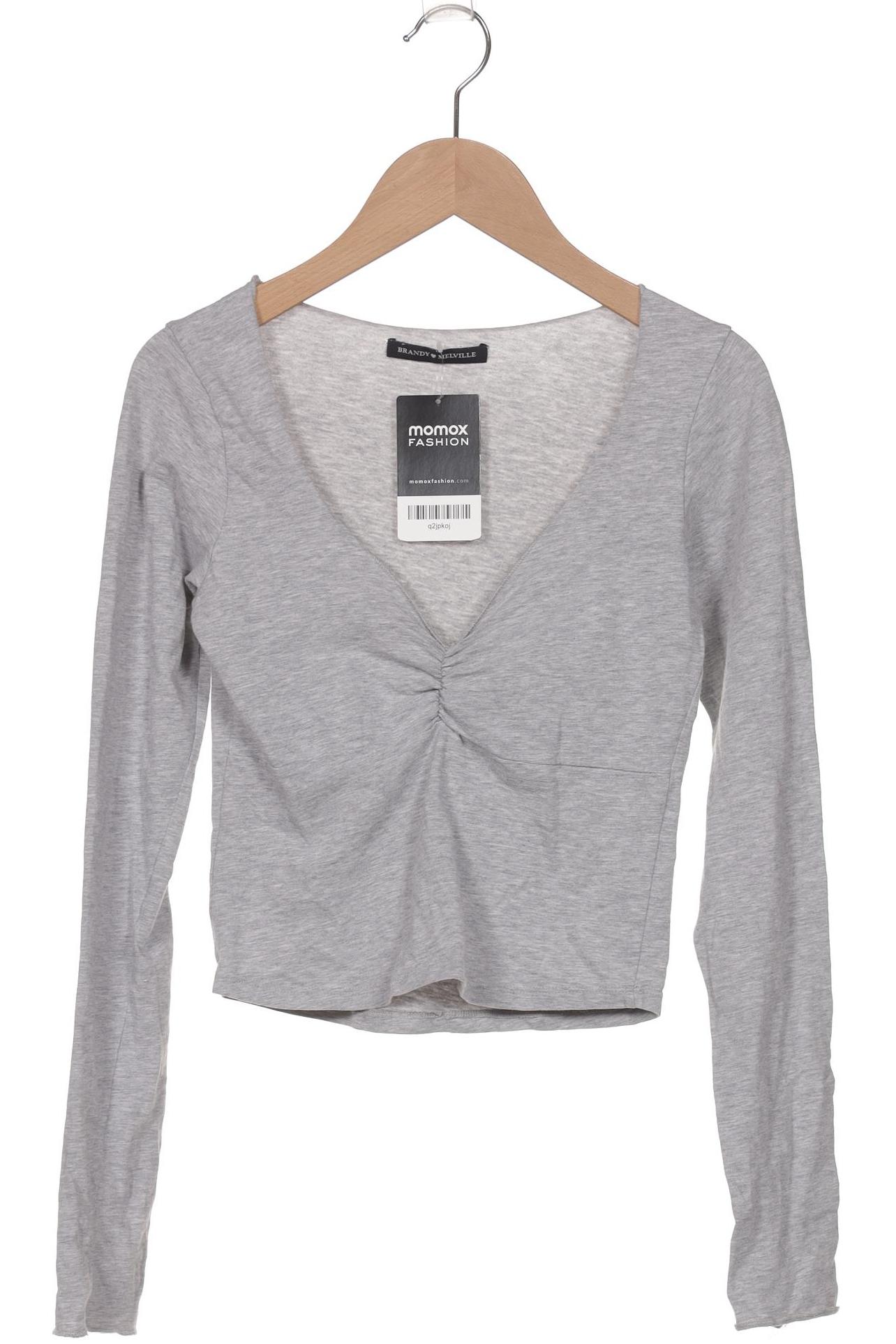 

Brandy Melville Damen Langarmshirt, grau, Gr. 36
