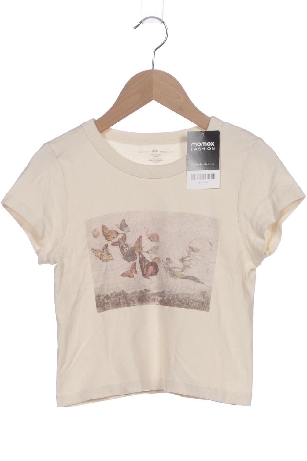 

Brandy Melville Damen T-Shirt, cremeweiß, Gr. 30