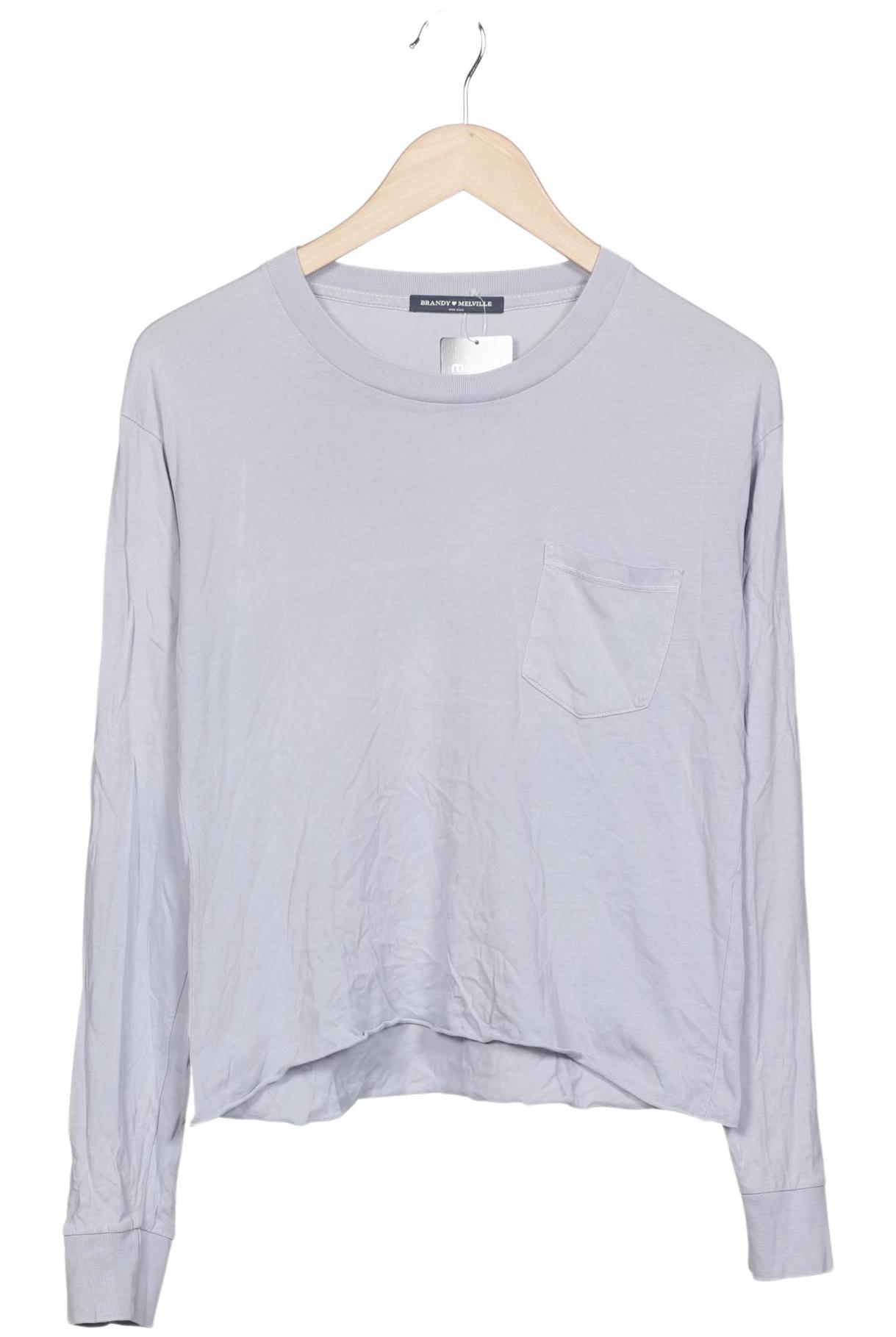 

Brandy Melville Damen Langarmshirt, hellblau, Gr. 38