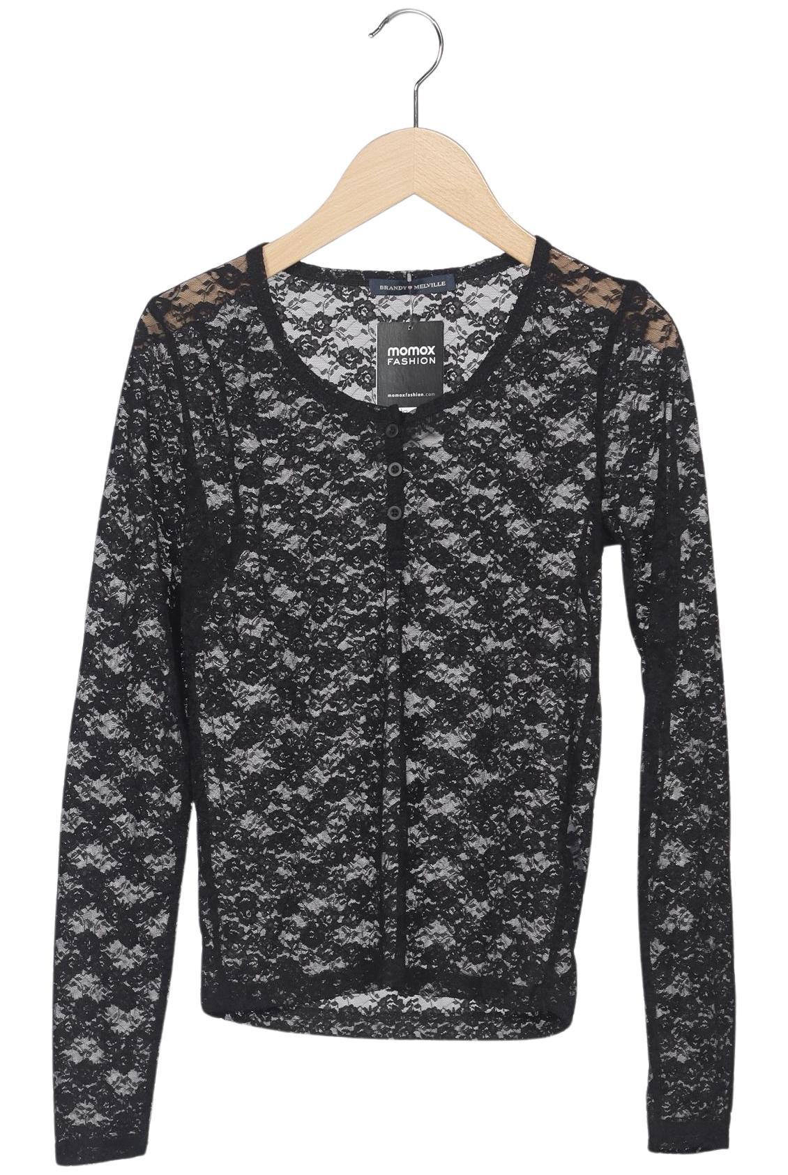 

Brandy Melville Damen Langarmshirt, schwarz, Gr. 30