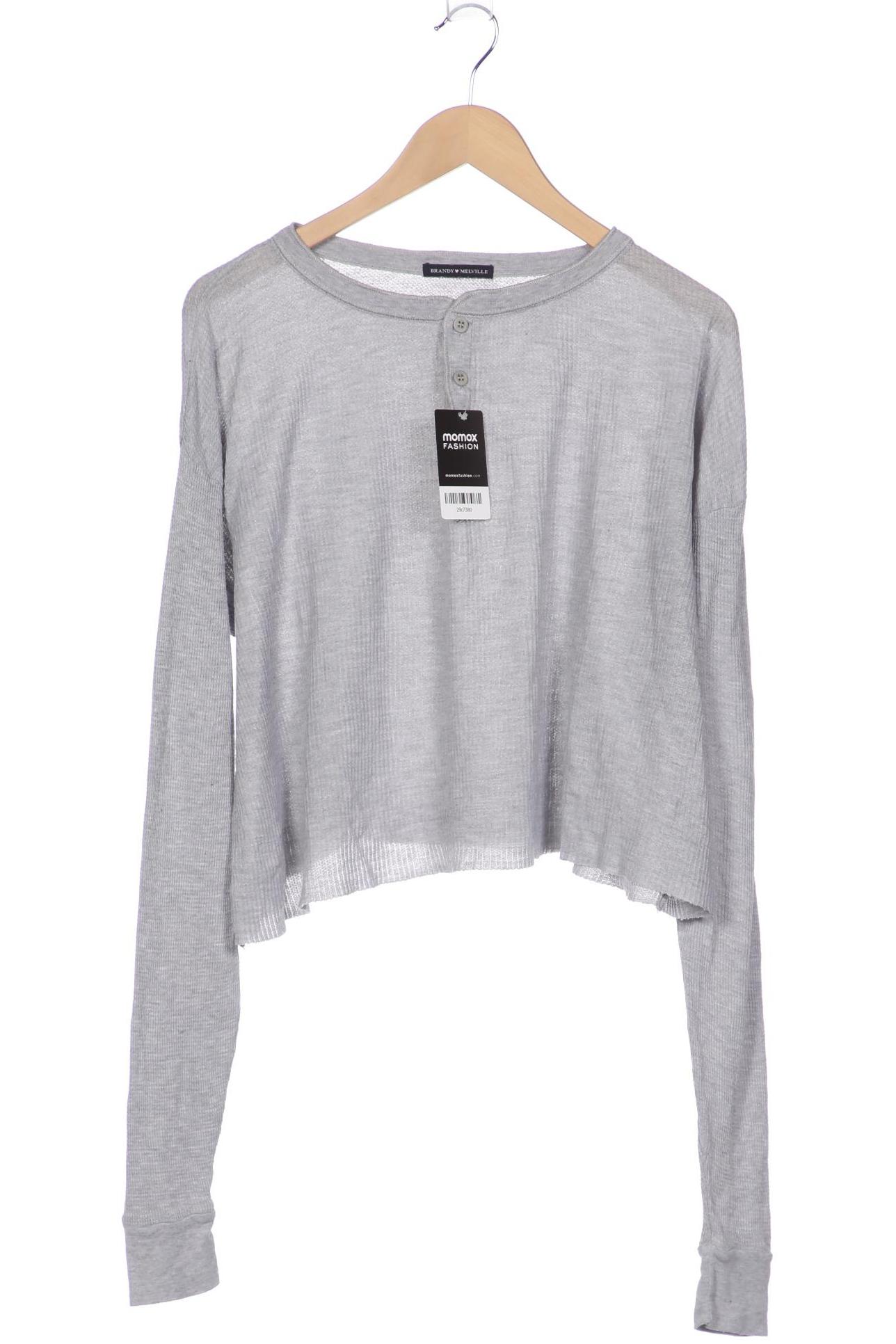 

Brandy Melville Damen Langarmshirt, grau, Gr. 44