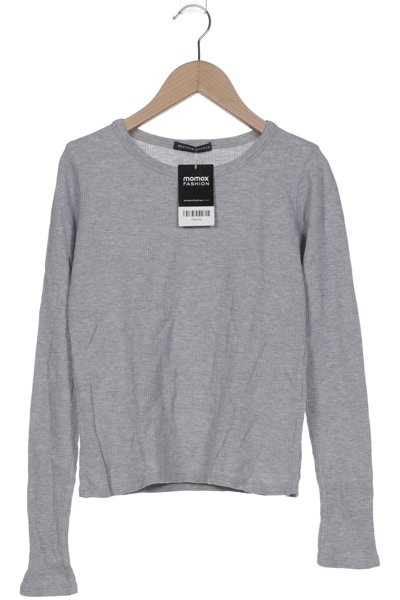 

Brandy Melville Damen Langarmshirt, grau, Gr. 34