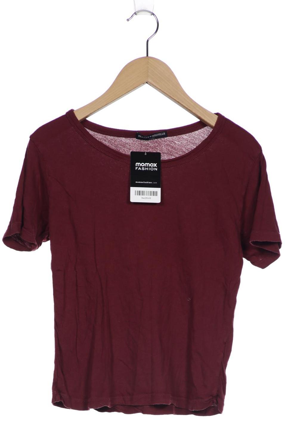 

Brandy Melville Damen T-Shirt, bordeaux, Gr. uni