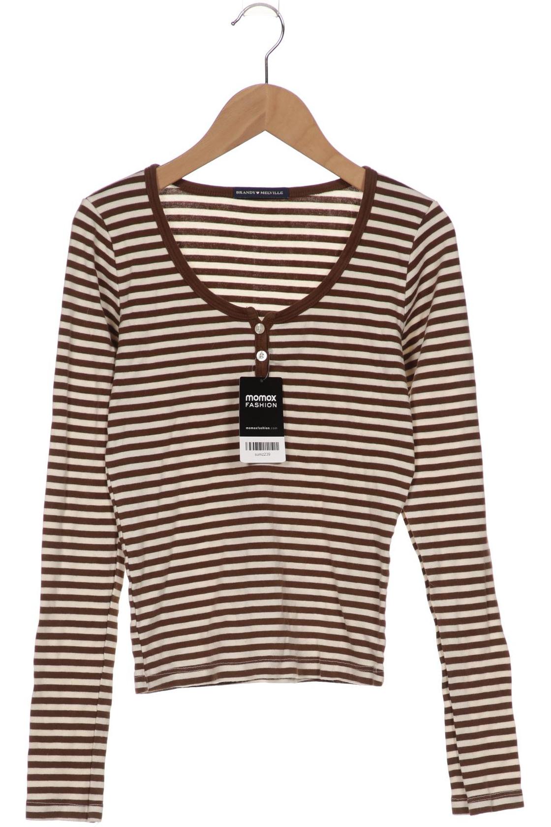 

Brandy Melville Damen Langarmshirt, braun, Gr. 36