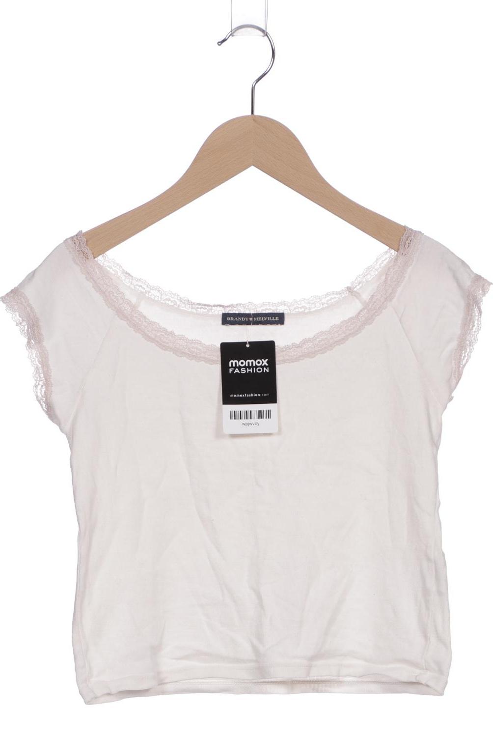 

Brandy Melville Damen T-Shirt, cremeweiß, Gr. 30