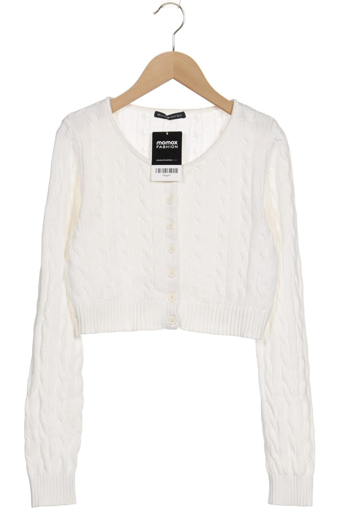 

Brandy Melville Damen Strickjacke, weiß, Gr. 34