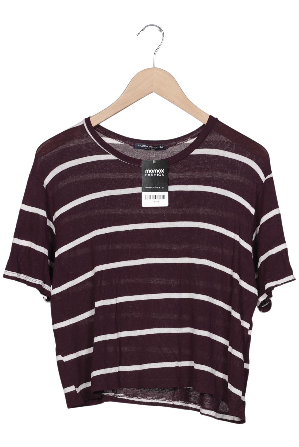 

Brandy Melville Damen T-Shirt, bordeaux, Gr. uni