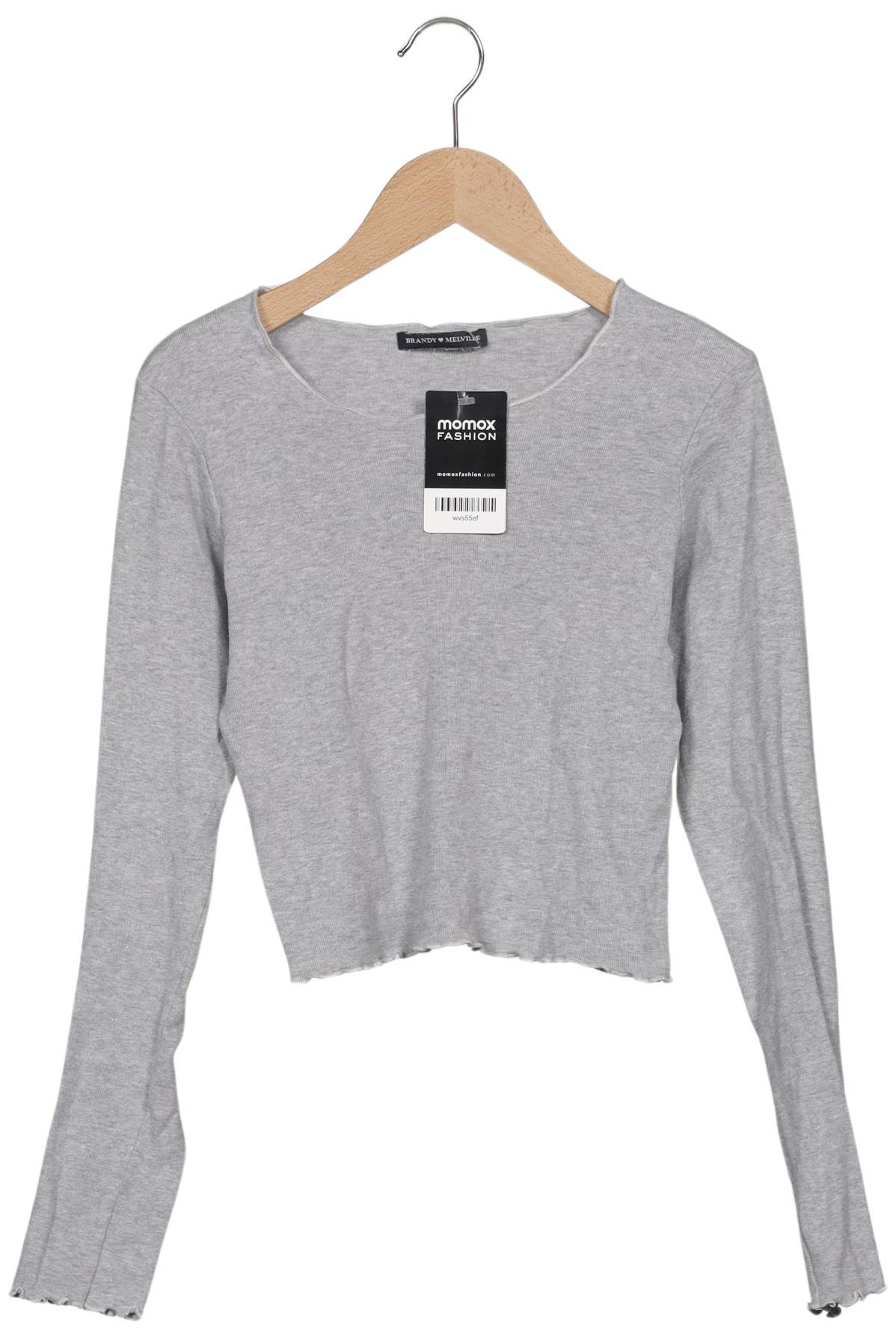 

Brandy Melville Damen Langarmshirt, grau, Gr. 34