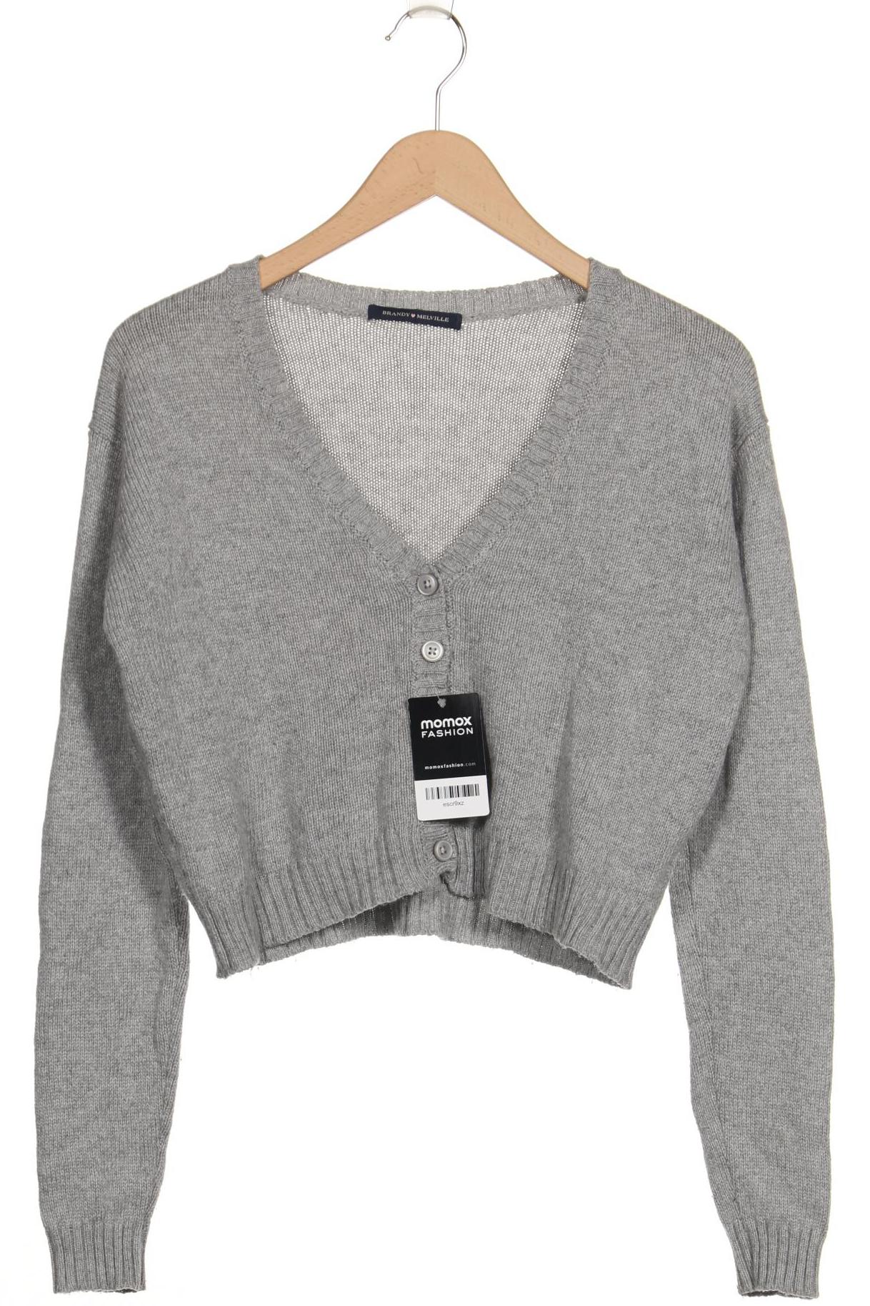 

Brandy Melville Damen Strickjacke, grau, Gr. 38