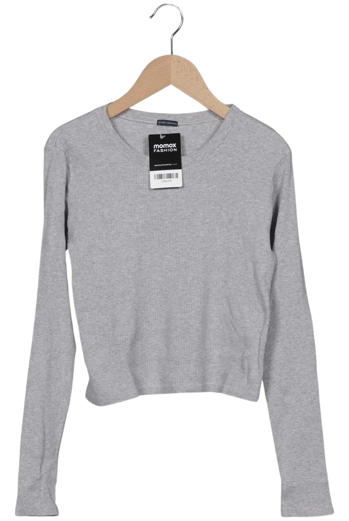 

Brandy Melville Damen Langarmshirt, grau, Gr. 36