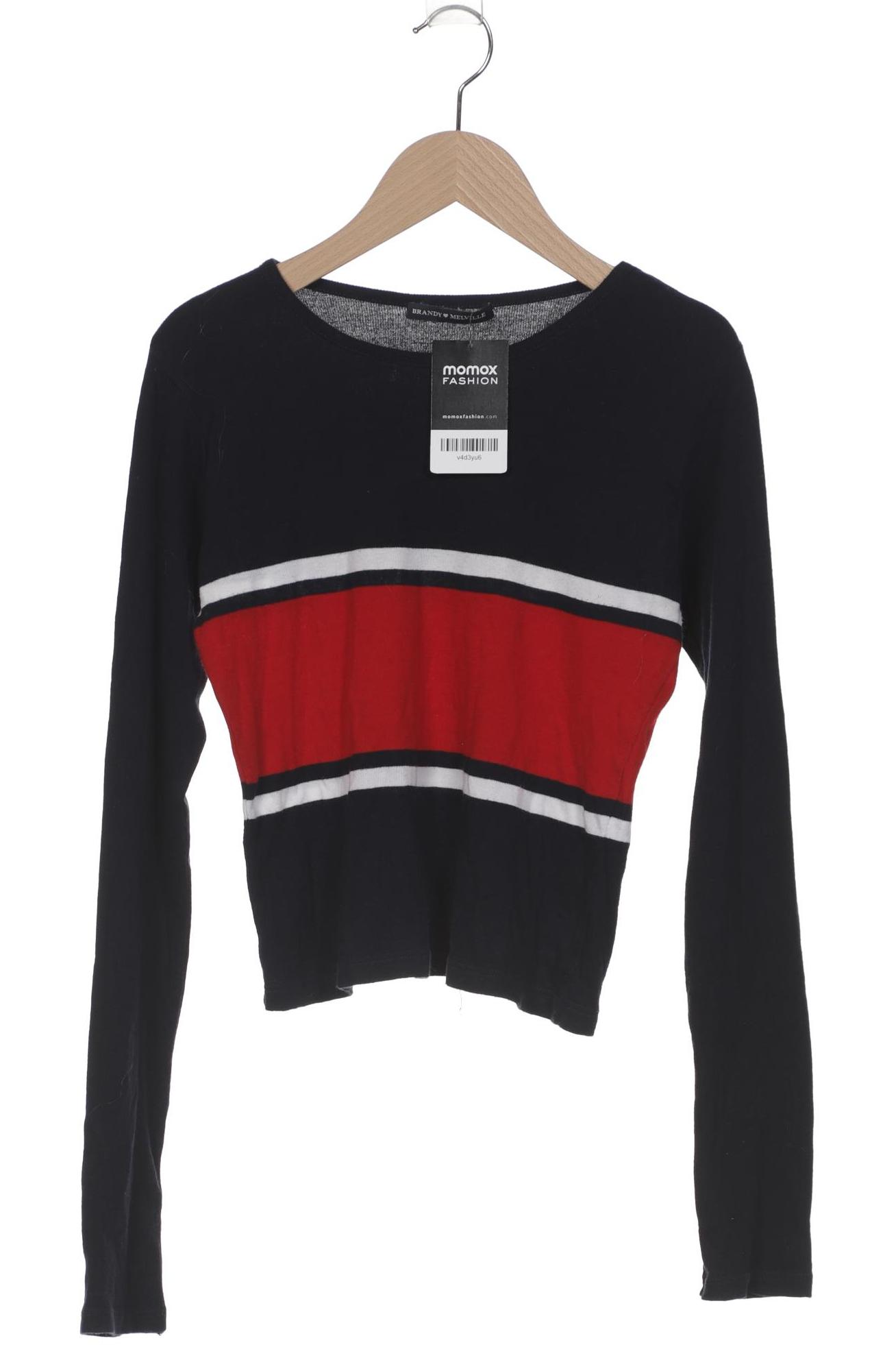

Brandy Melville Damen Langarmshirt, marineblau, Gr. 32