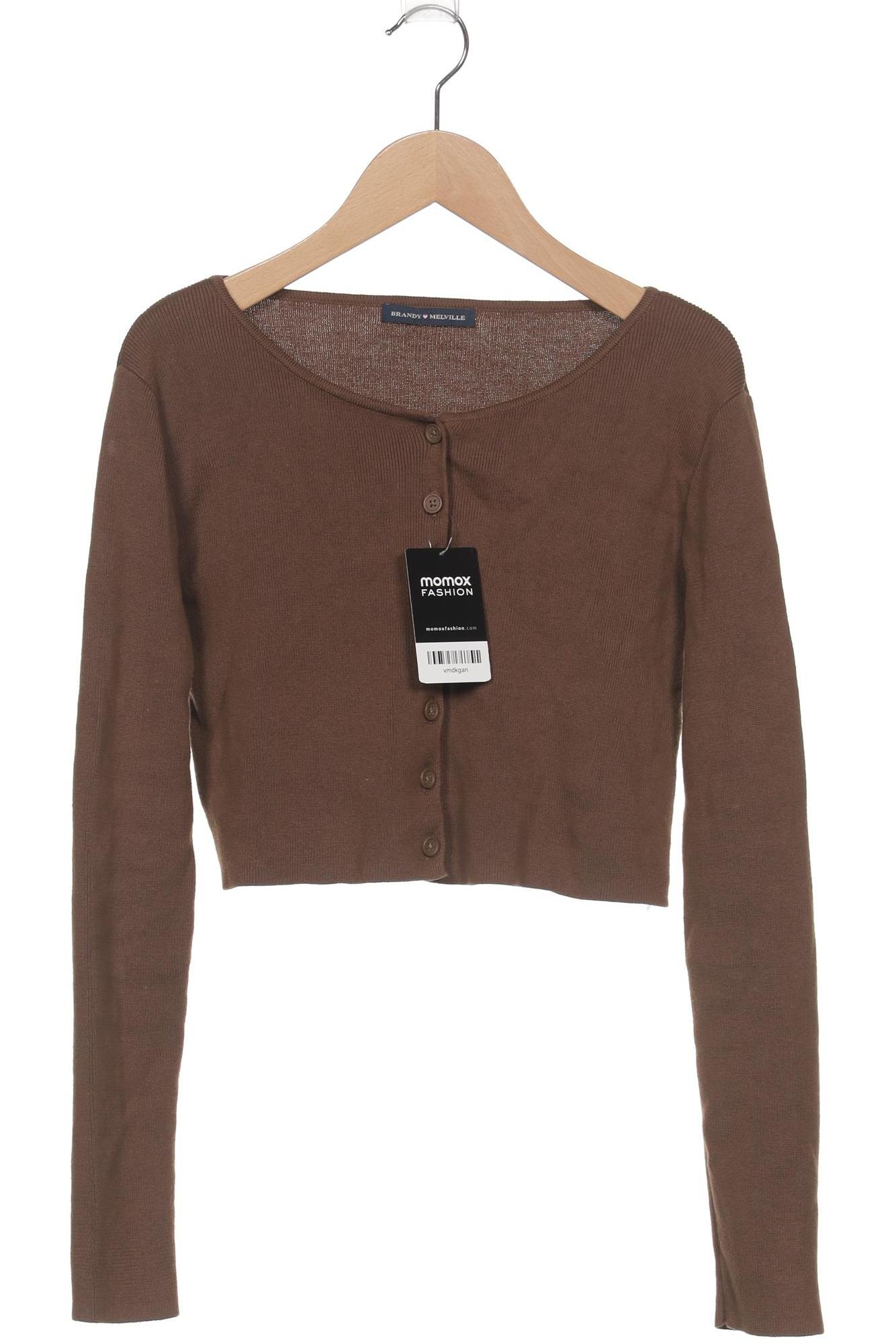 

Brandy Melville Damen Strickjacke, braun, Gr. 34