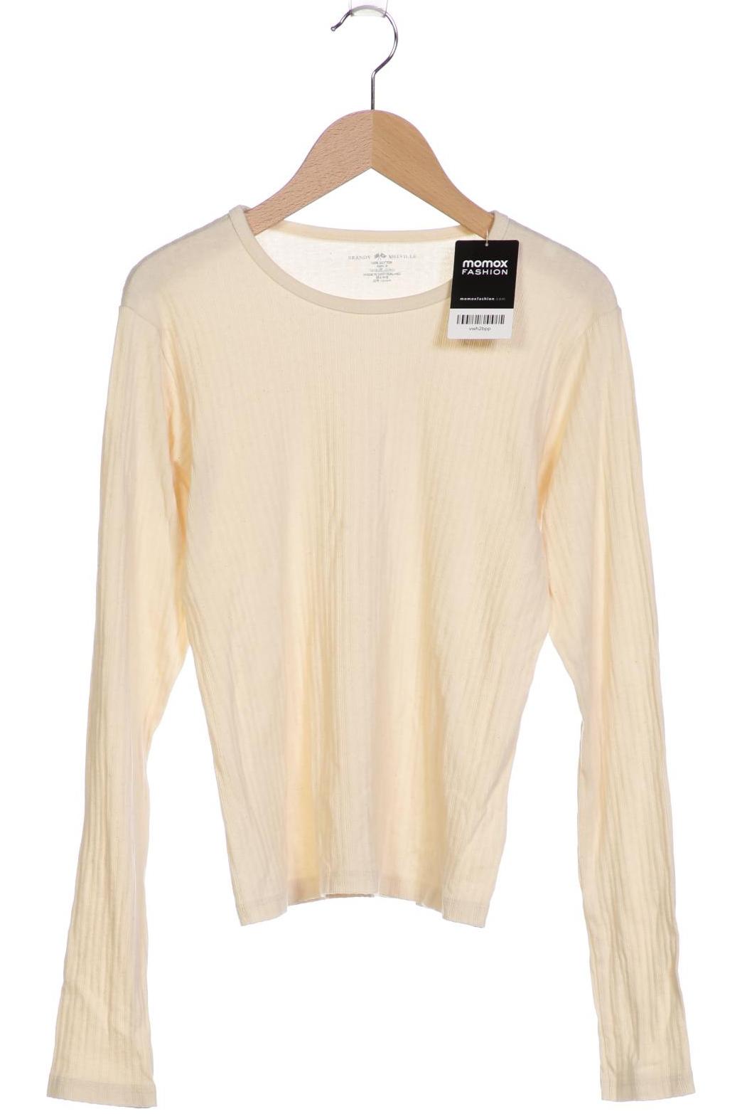 

Brandy Melville Damen Langarmshirt, cremeweiß, Gr. 36
