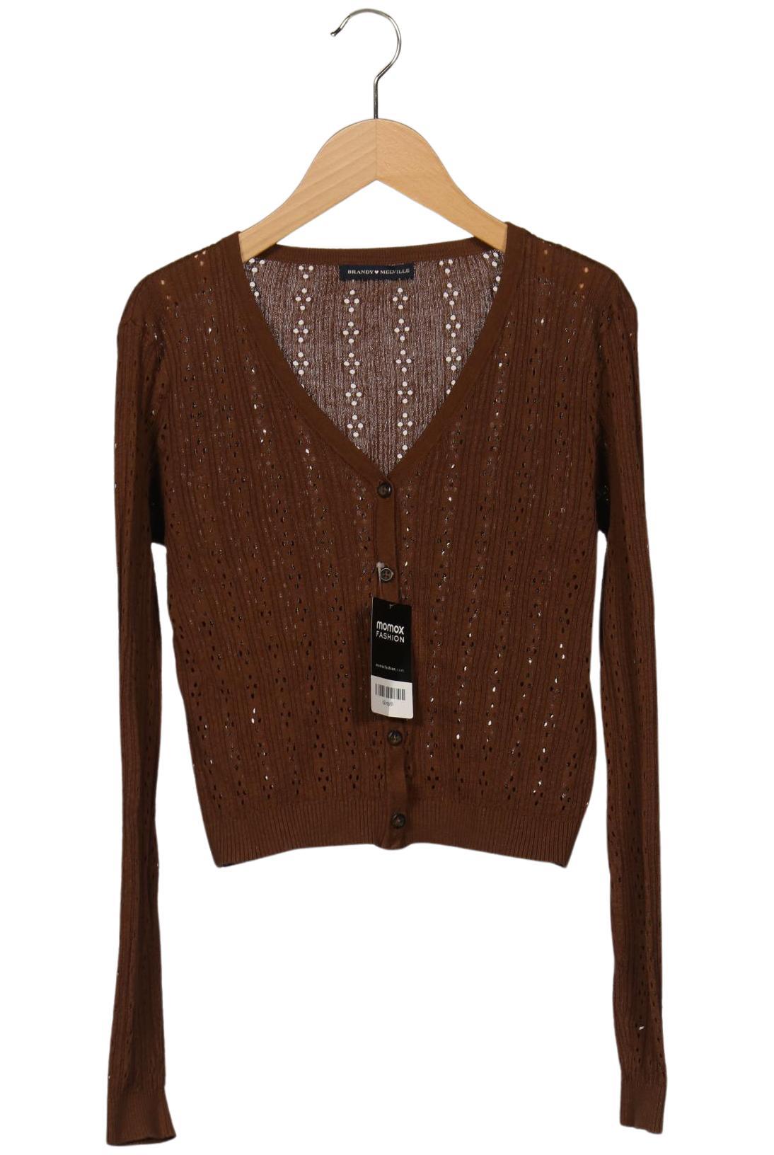 

Brandy Melville Damen Strickjacke, braun, Gr. 34