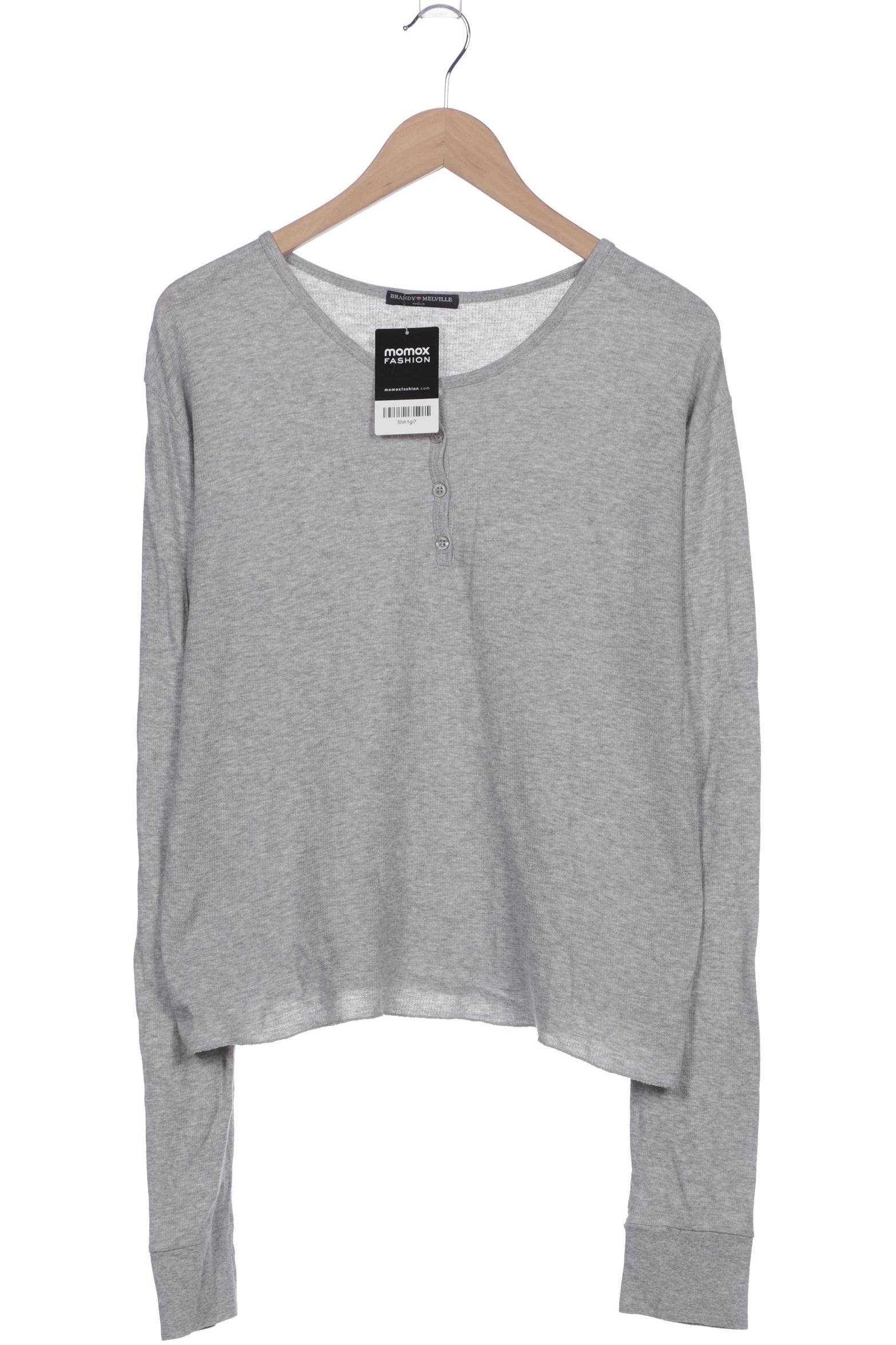 

Brandy Melville Damen Langarmshirt, grau, Gr. 38
