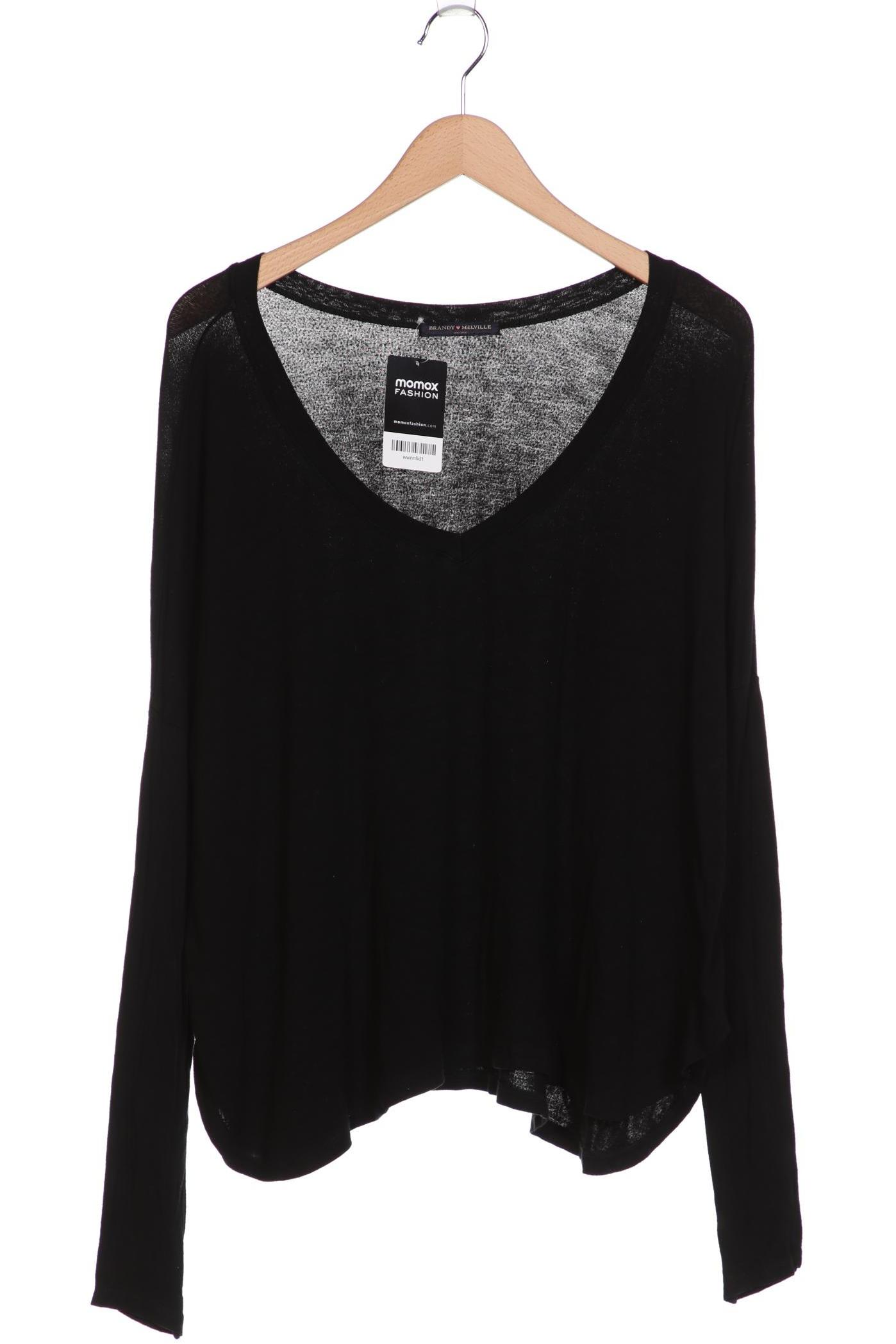 

Brandy Melville Damen Langarmshirt, schwarz, Gr. uni