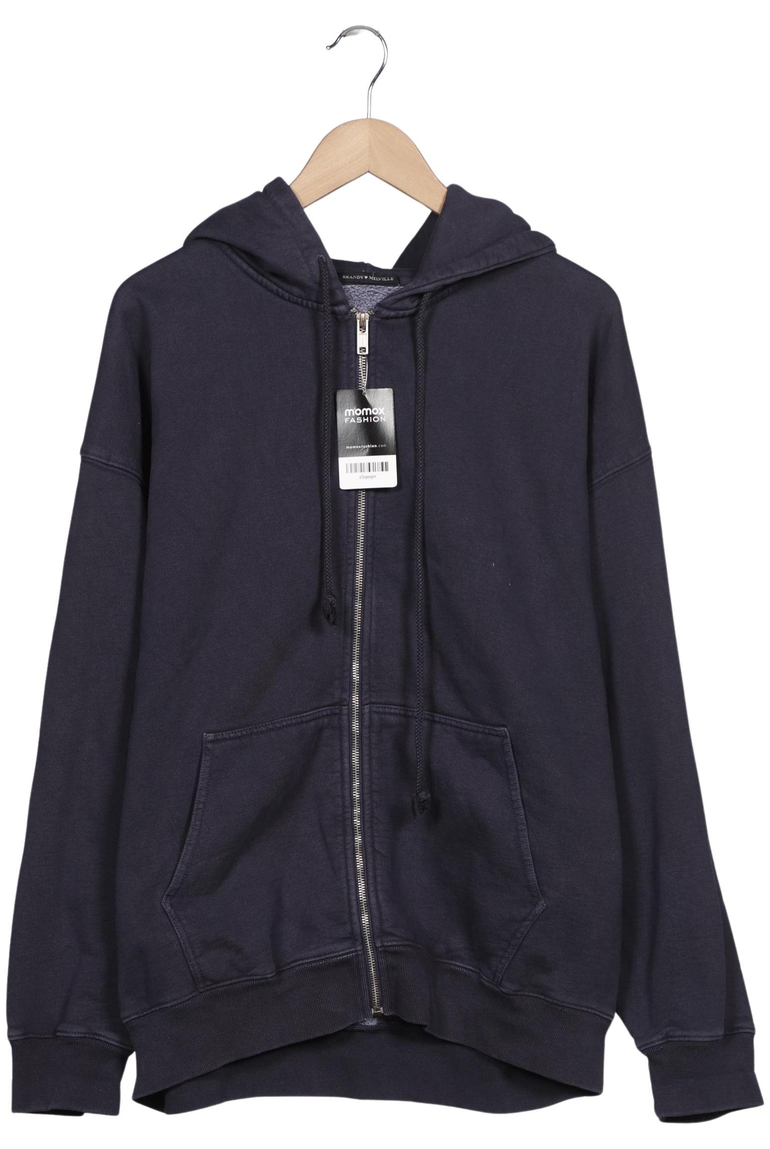 

Brandy Melville Damen Kapuzenpullover, marineblau, Gr. 48