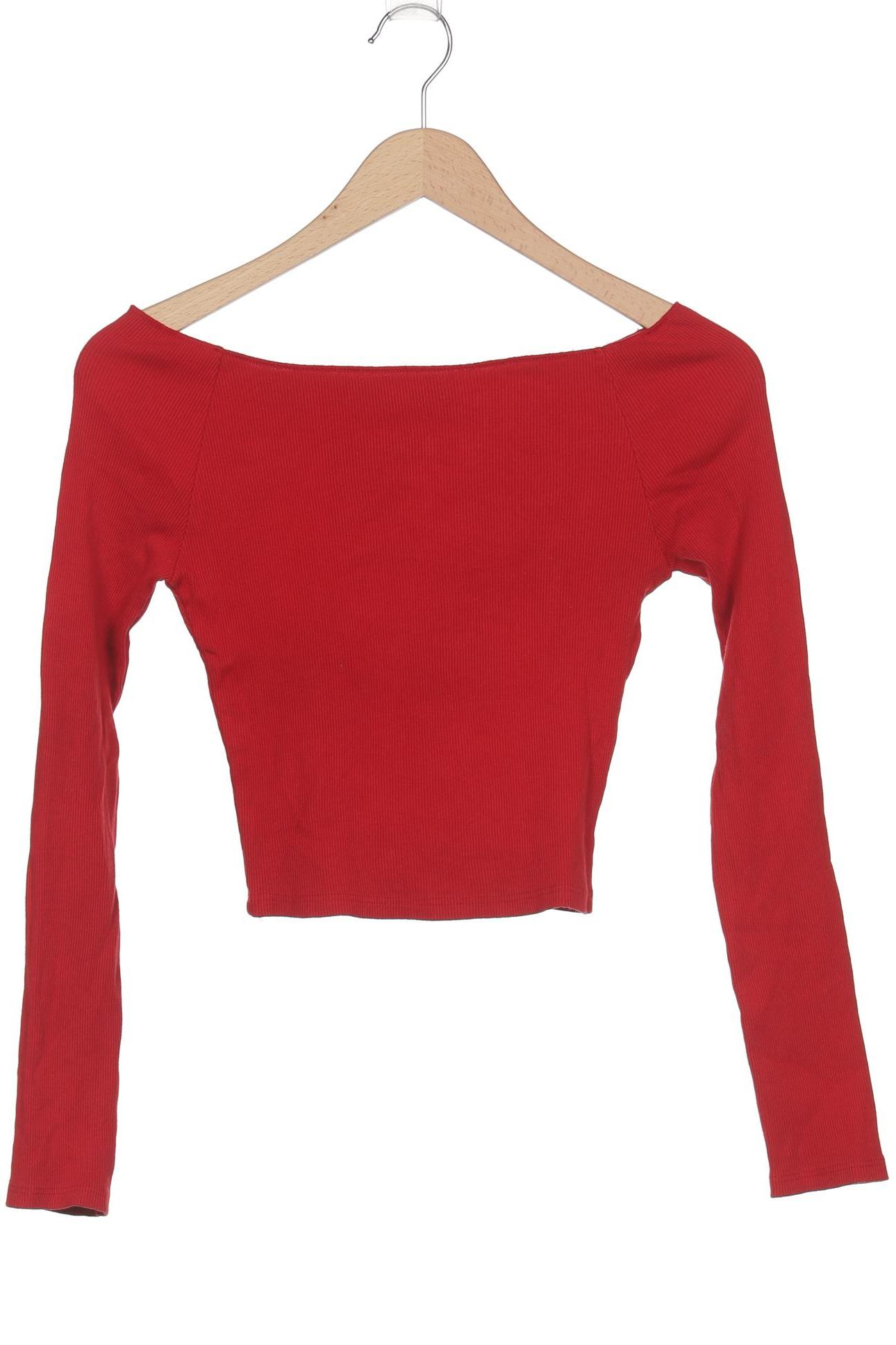 

Brandy Melville Damen Langarmshirt, rot, Gr. 34