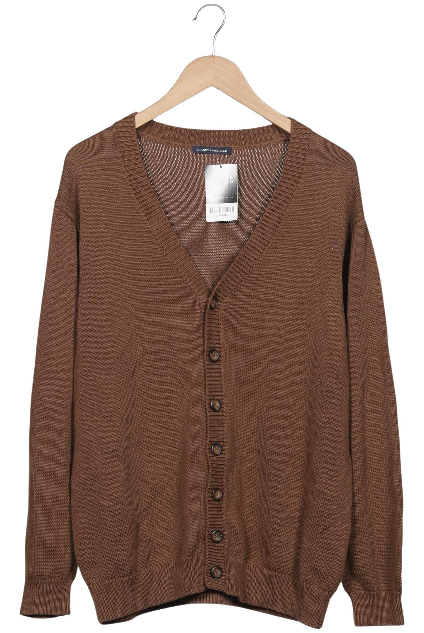 

Brandy Melville Damen Strickjacke, braun, Gr. 46