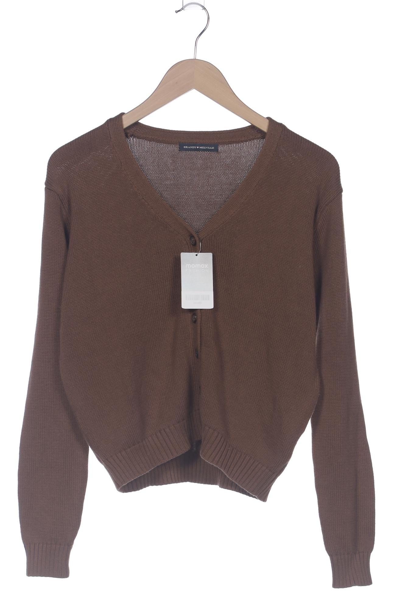 

Brandy Melville Damen Strickjacke, braun, Gr. 42