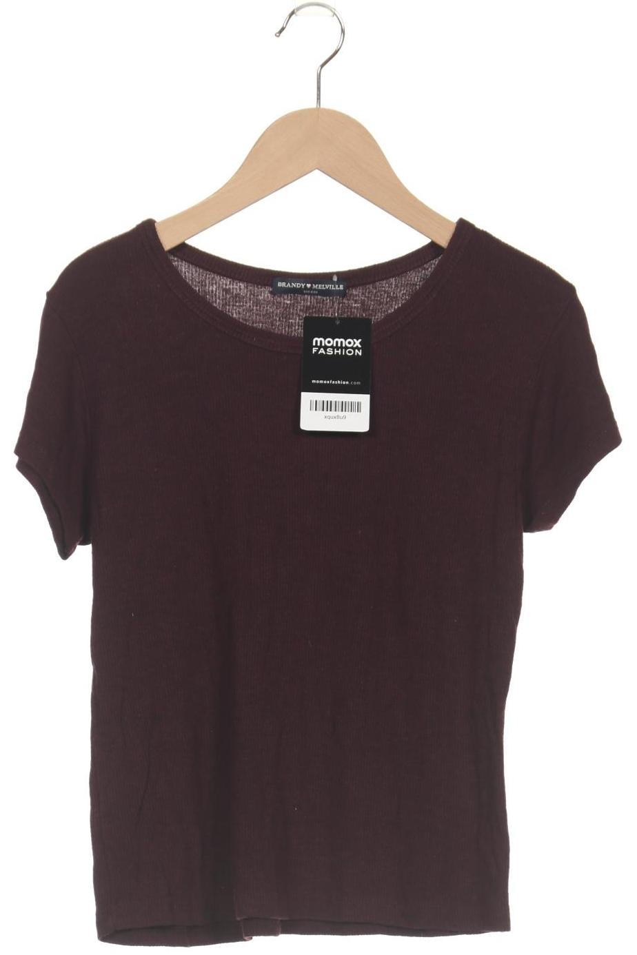 

Brandy Melville Damen T-Shirt, bordeaux, Gr. uni