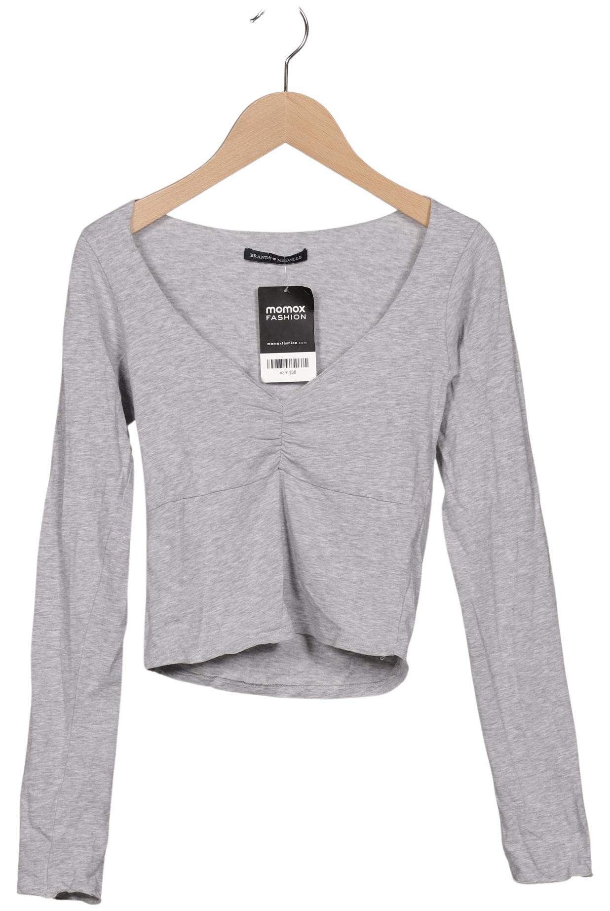 

Brandy Melville Damen Langarmshirt, grau, Gr. 2