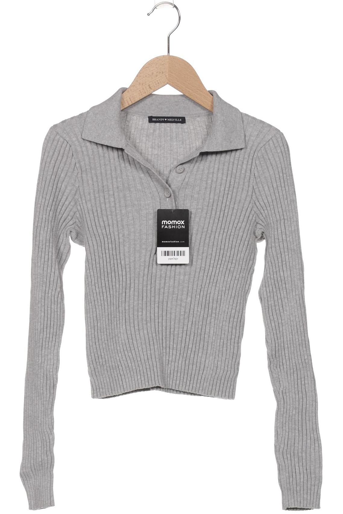 

Brandy Melville Damen Langarmshirt, grau, Gr. 36