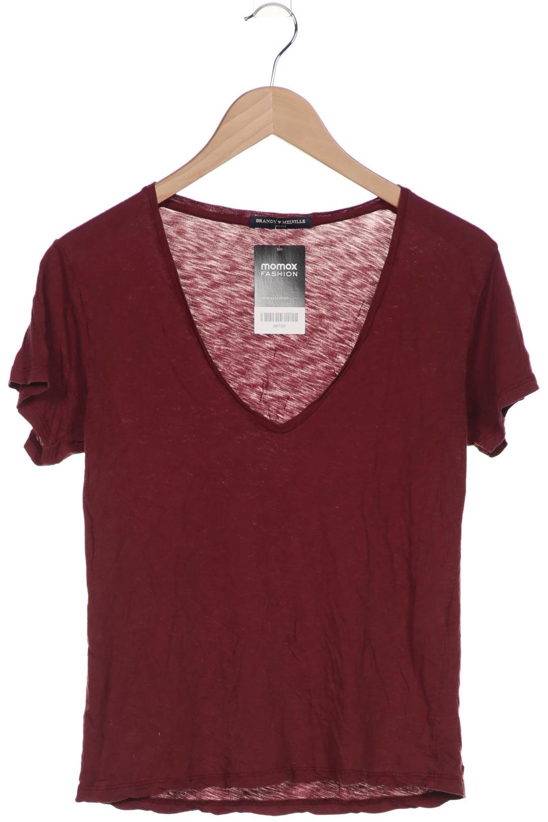 

Brandy Melville Damen T-Shirt, bordeaux, Gr. uni