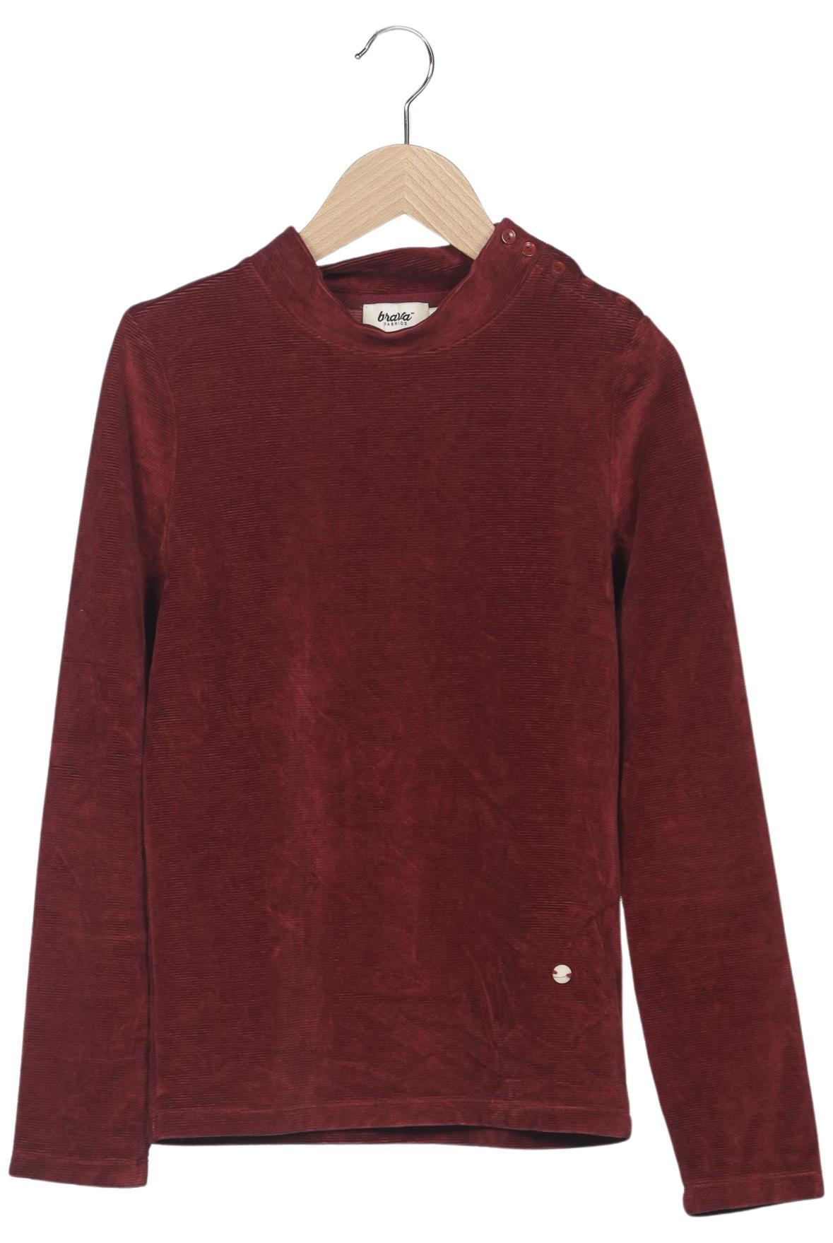 

Brava Fabrics Damen Langarmshirt, bordeaux, Gr. 34