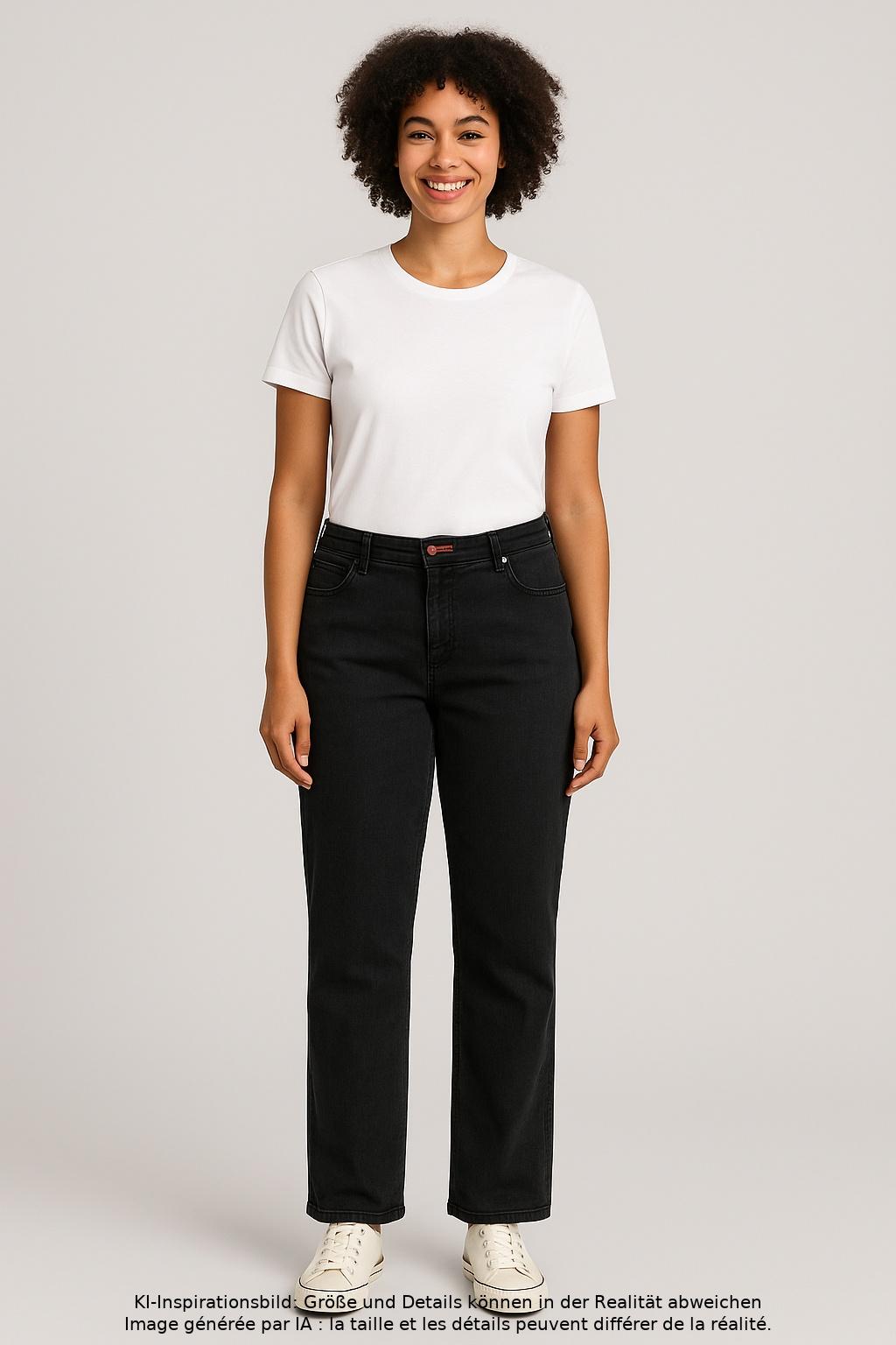 

Brax Damen Jeans, schwarz, Gr. 50