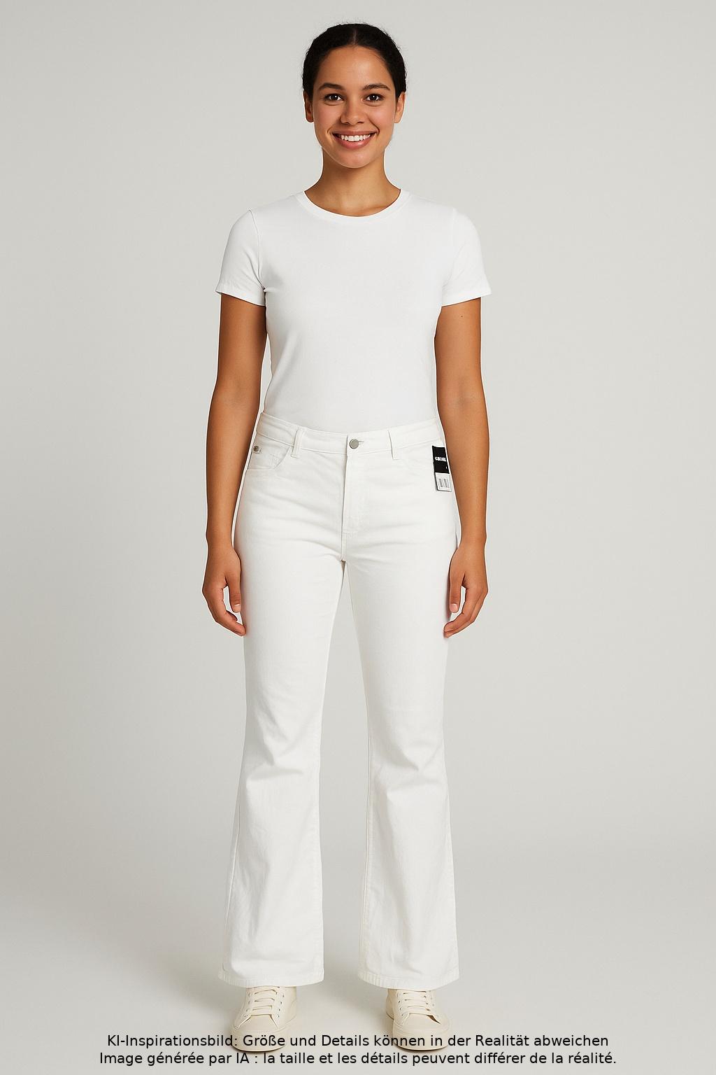 

Brax Damen Jeans, cremeweiß, Gr. 42