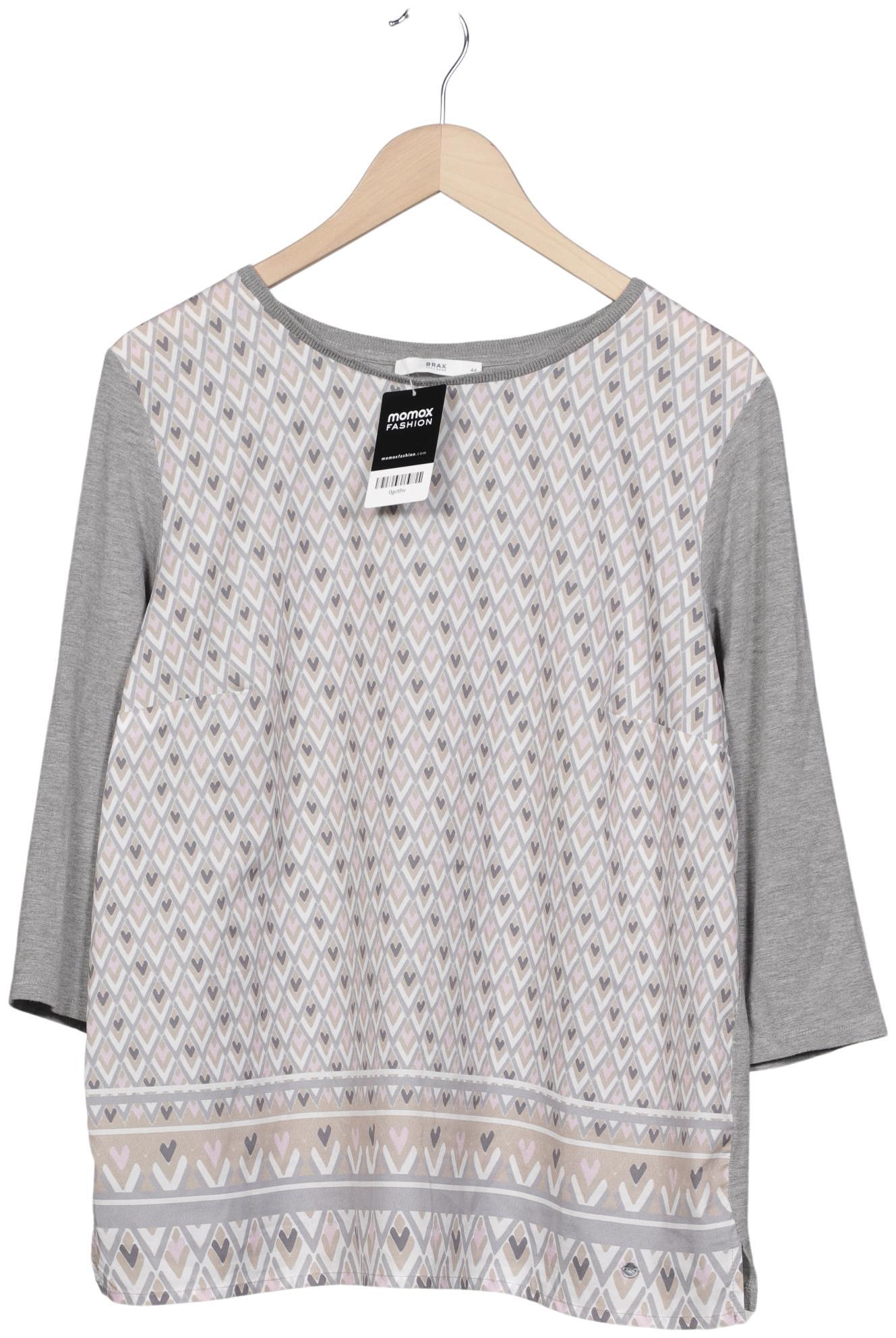 

Brax Damen Langarmshirt, grau, Gr. 44