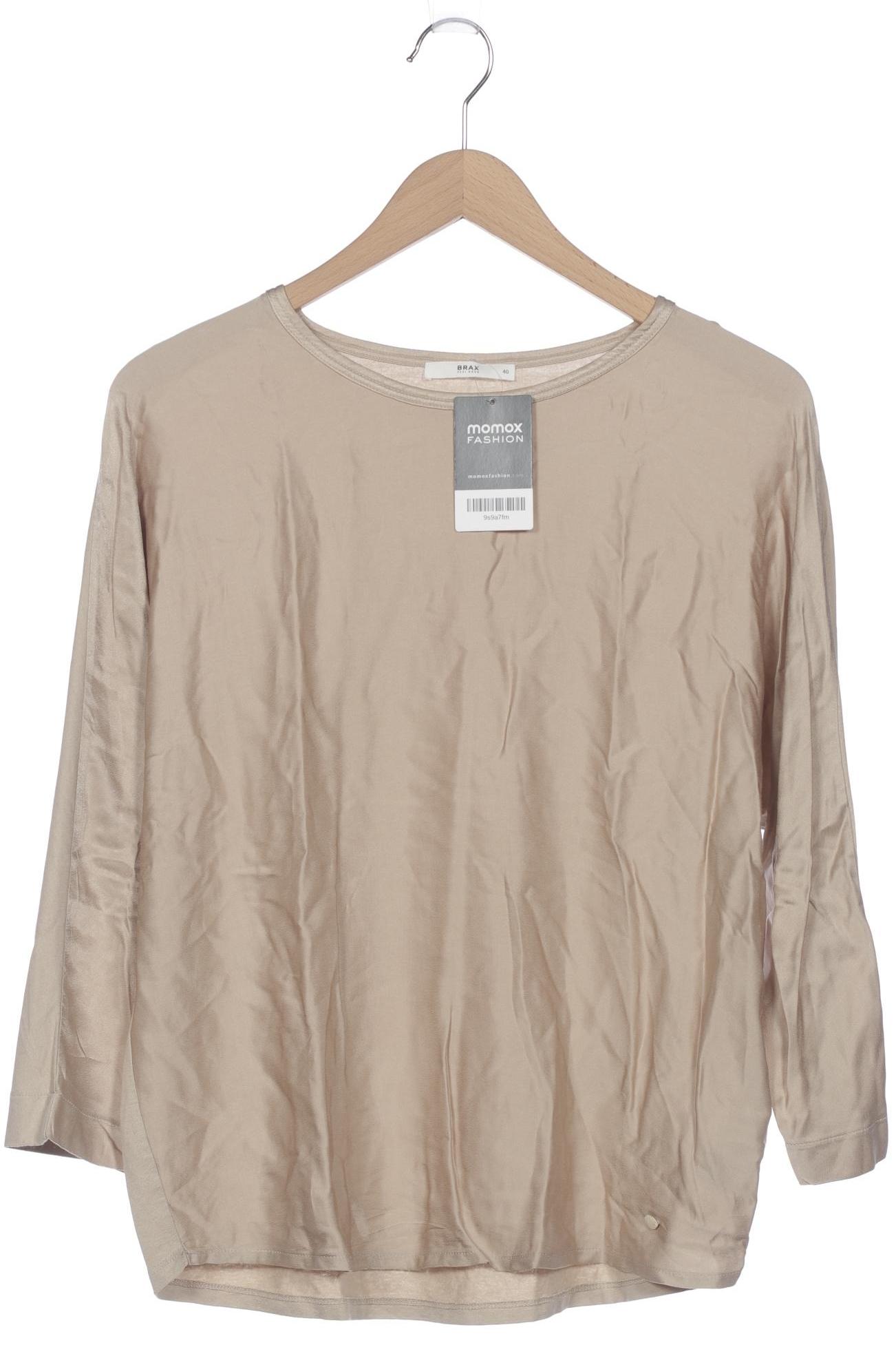 

Brax Damen Langarmshirt, beige, Gr. 40