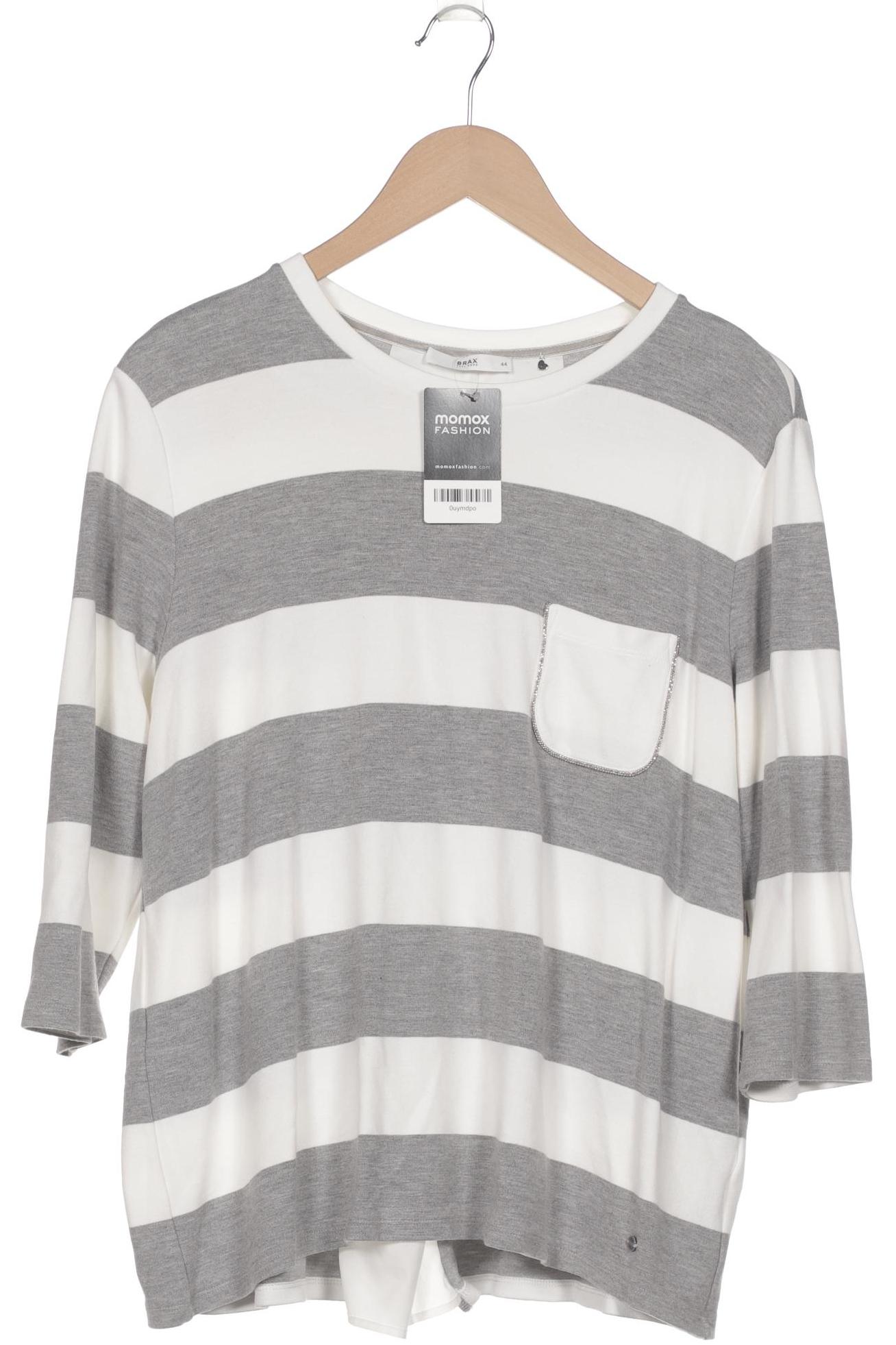 

Brax Damen Langarmshirt, grau, Gr. 44