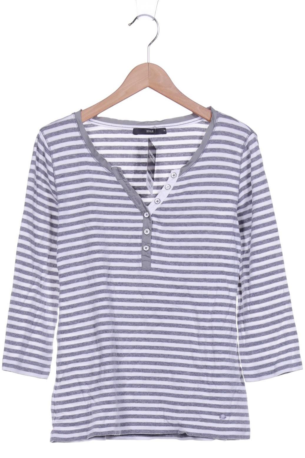 

Brax Damen Langarmshirt, grau, Gr. 36