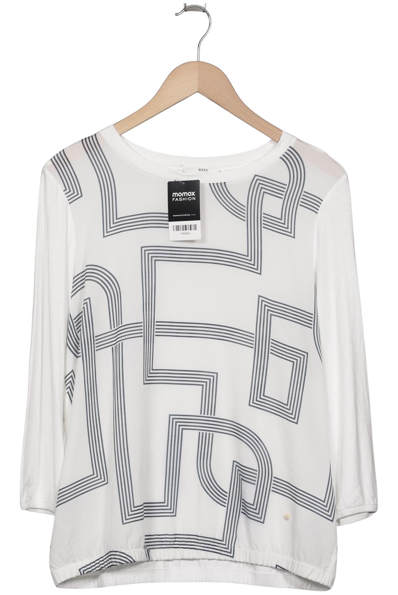 

Brax Damen Langarmshirt, weiß, Gr. 38