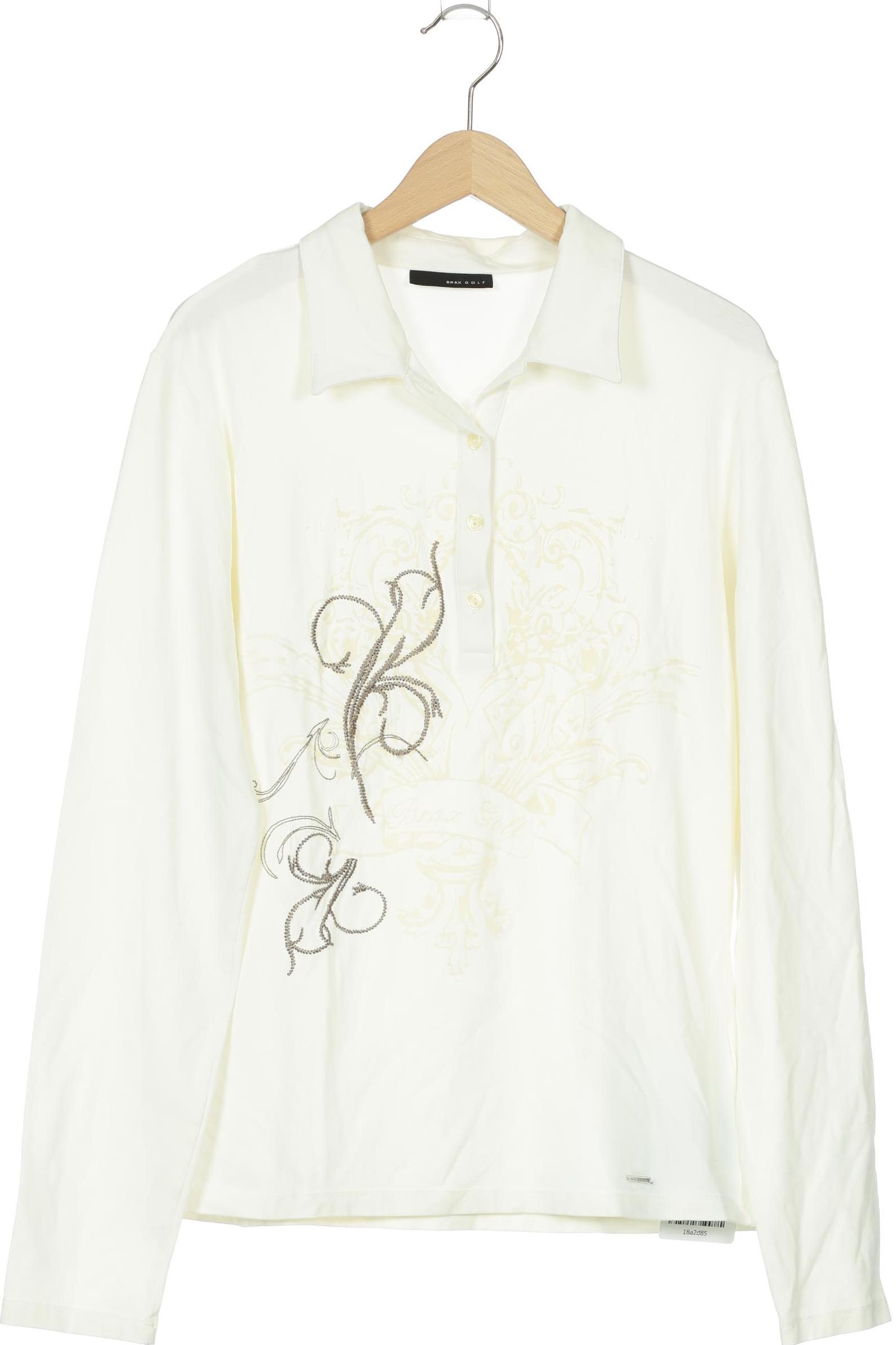 

Brax Damen Langarmshirt, weiß, Gr. 38