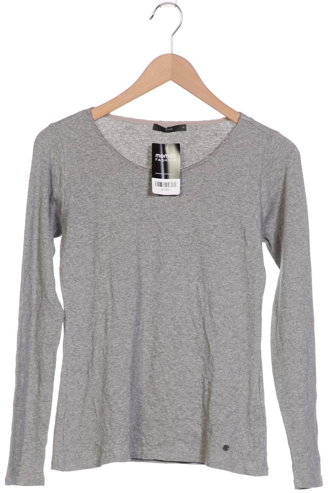 

Brax Damen Langarmshirt, grau, Gr. 40