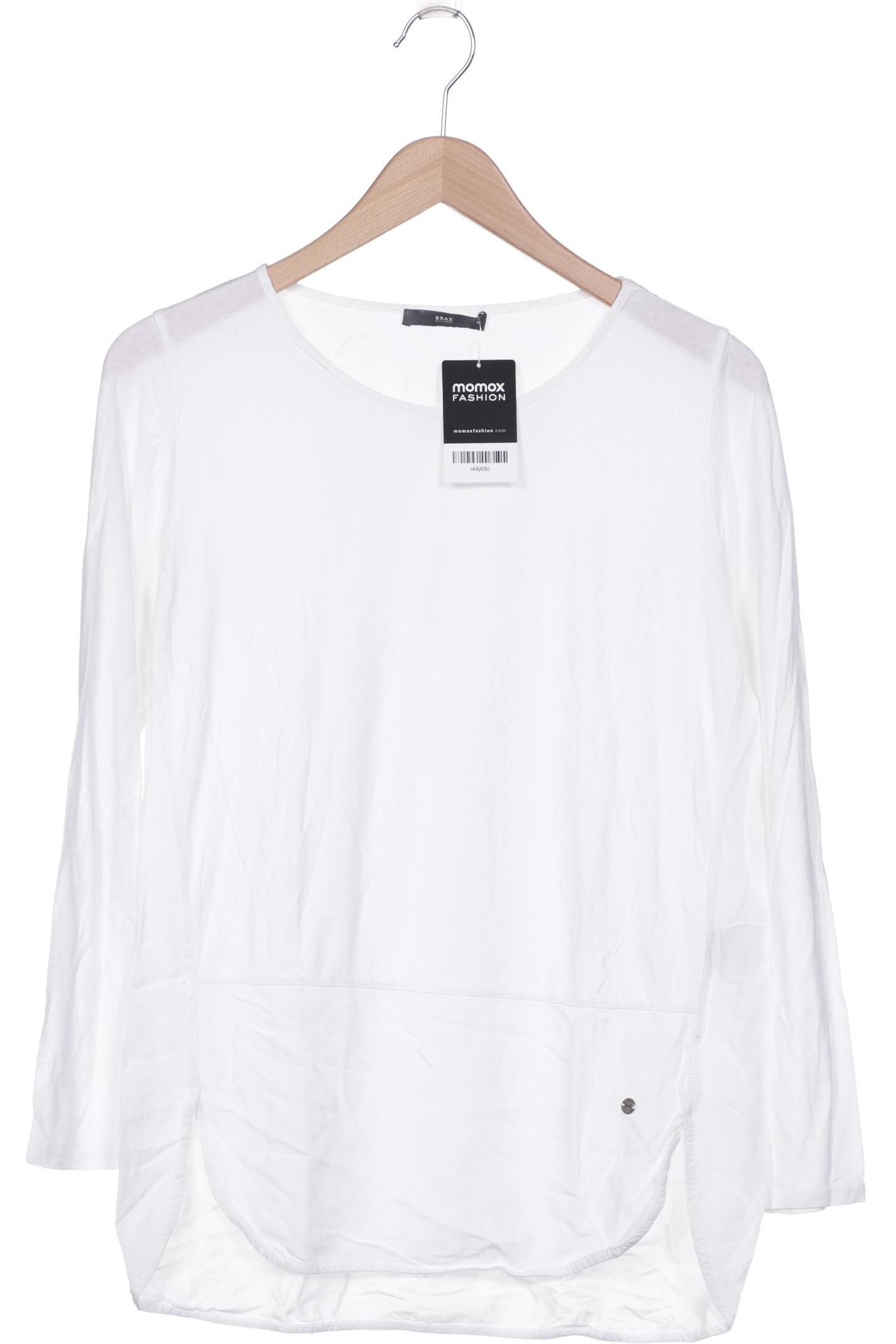 

Brax Damen Langarmshirt, weiß, Gr. 36