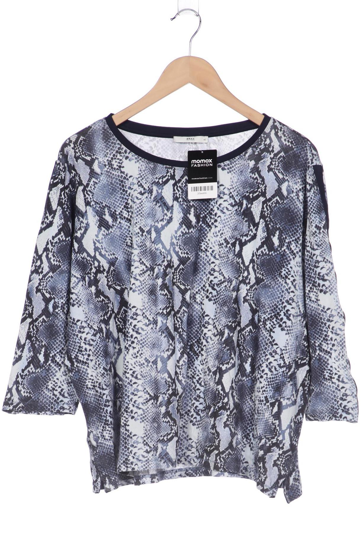 

Brax Damen Langarmshirt, blau, Gr. 46