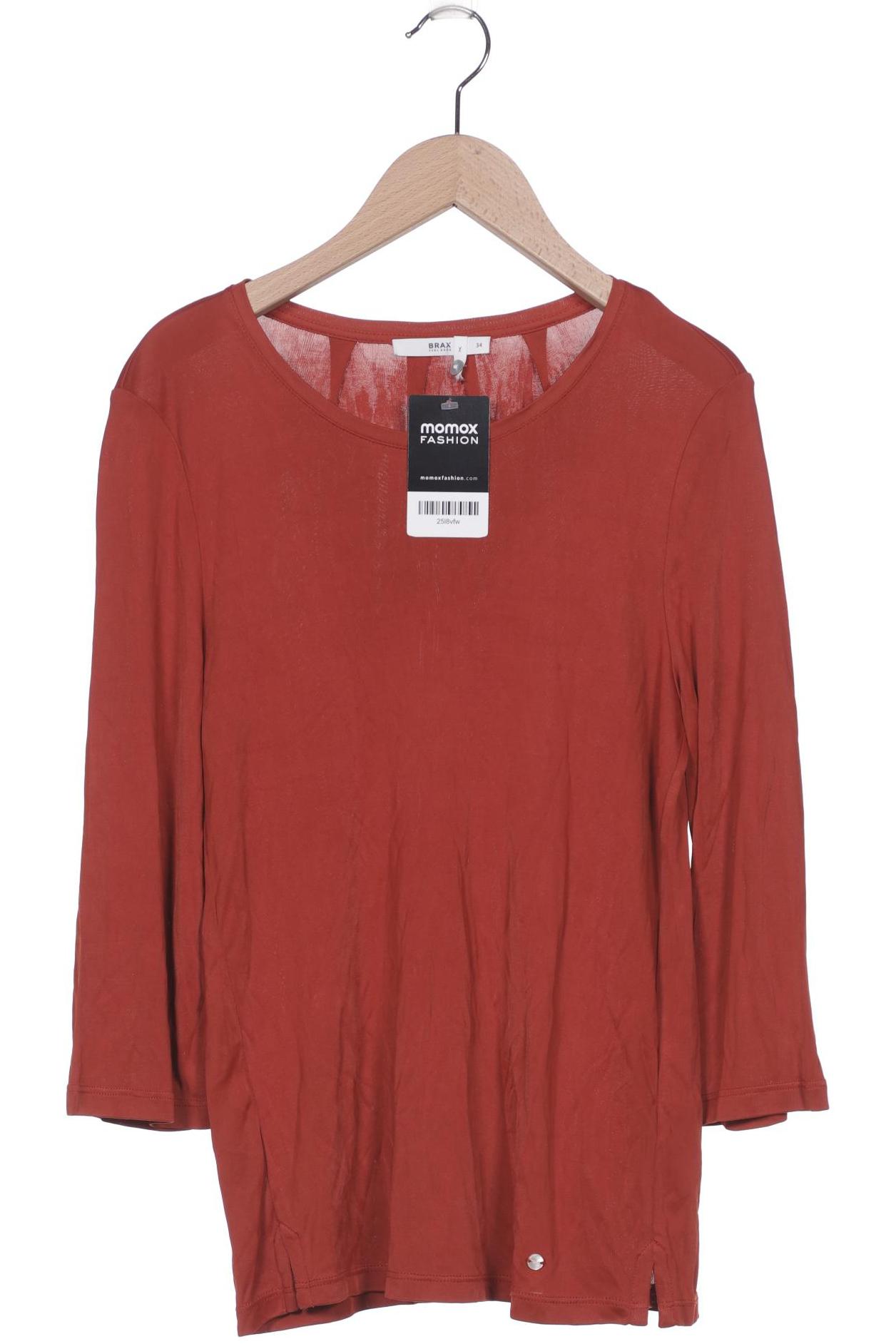 

Brax Damen Langarmshirt, orange, Gr. 34