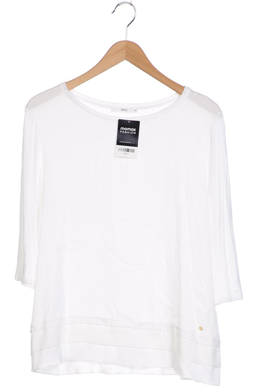 

Brax Damen Langarmshirt, weiß, Gr. 42