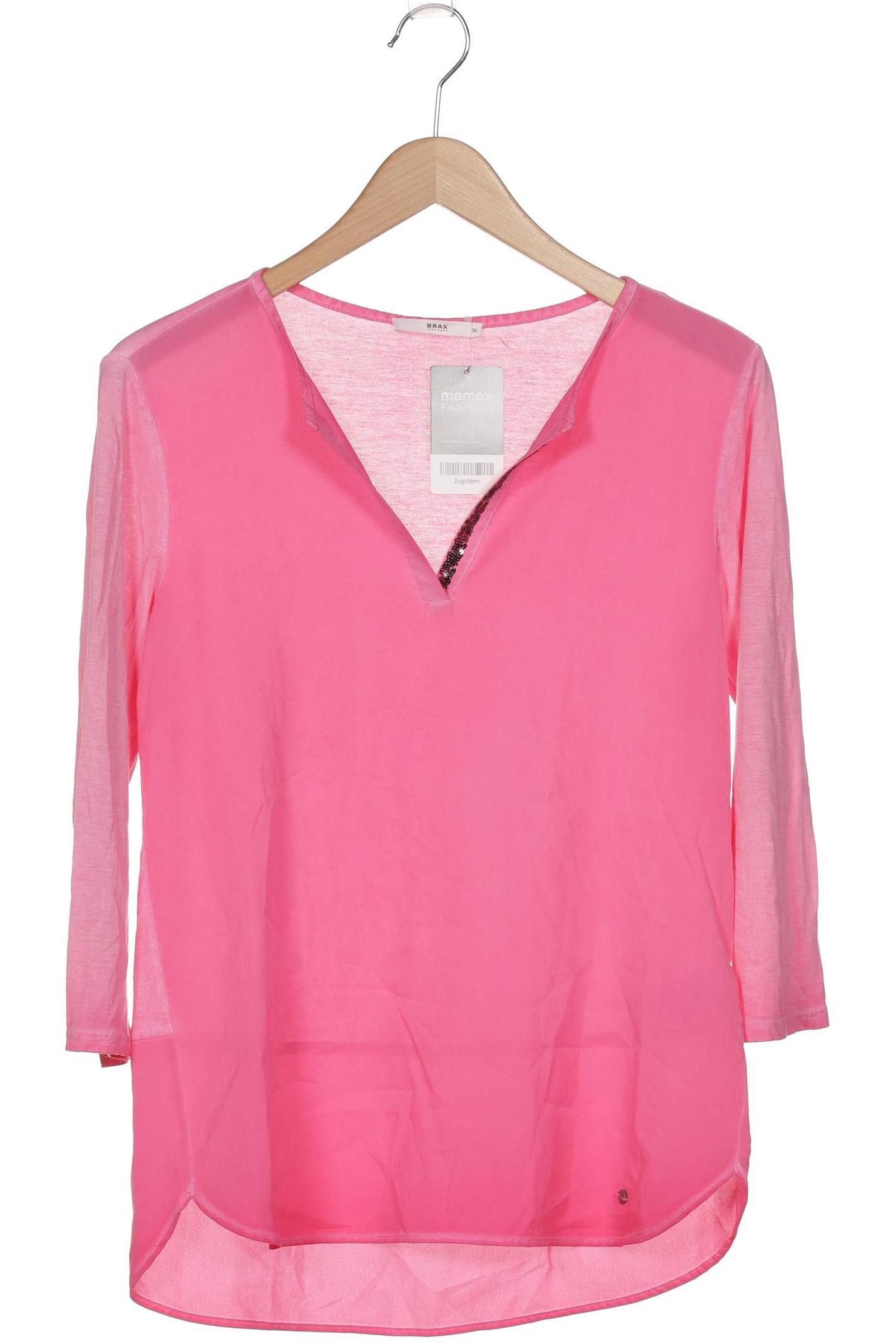 

Brax Damen Langarmshirt, pink, Gr. 36