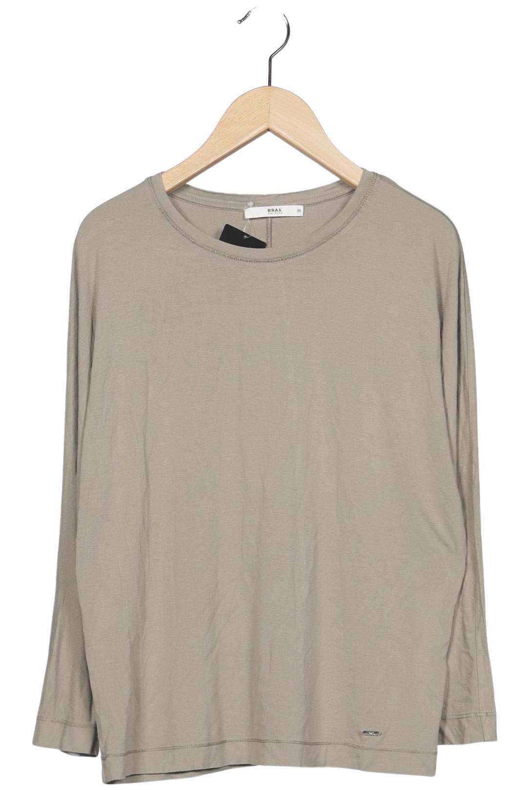 

Brax Damen Langarmshirt, beige, Gr. 36
