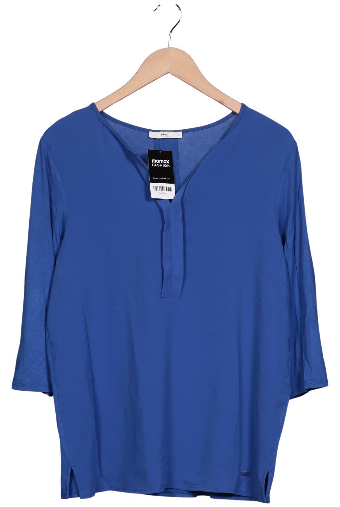 

Brax Damen Langarmshirt, blau, Gr. 42