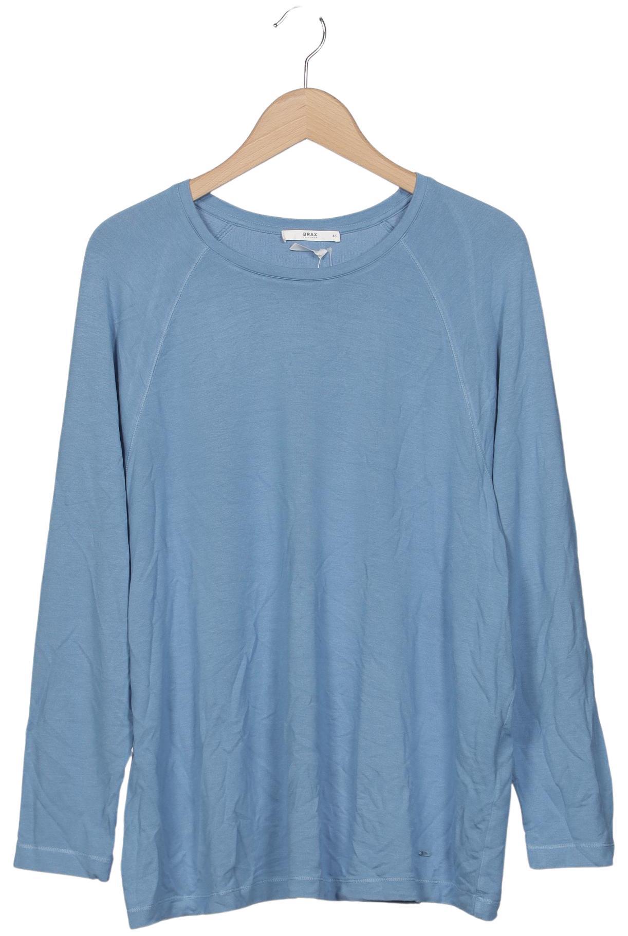 

Brax Damen Langarmshirt, hellblau, Gr. 46