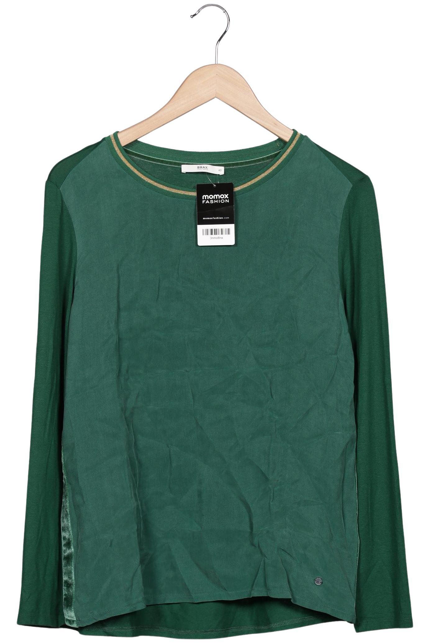 

Brax Damen Langarmshirt, grün, Gr. 40